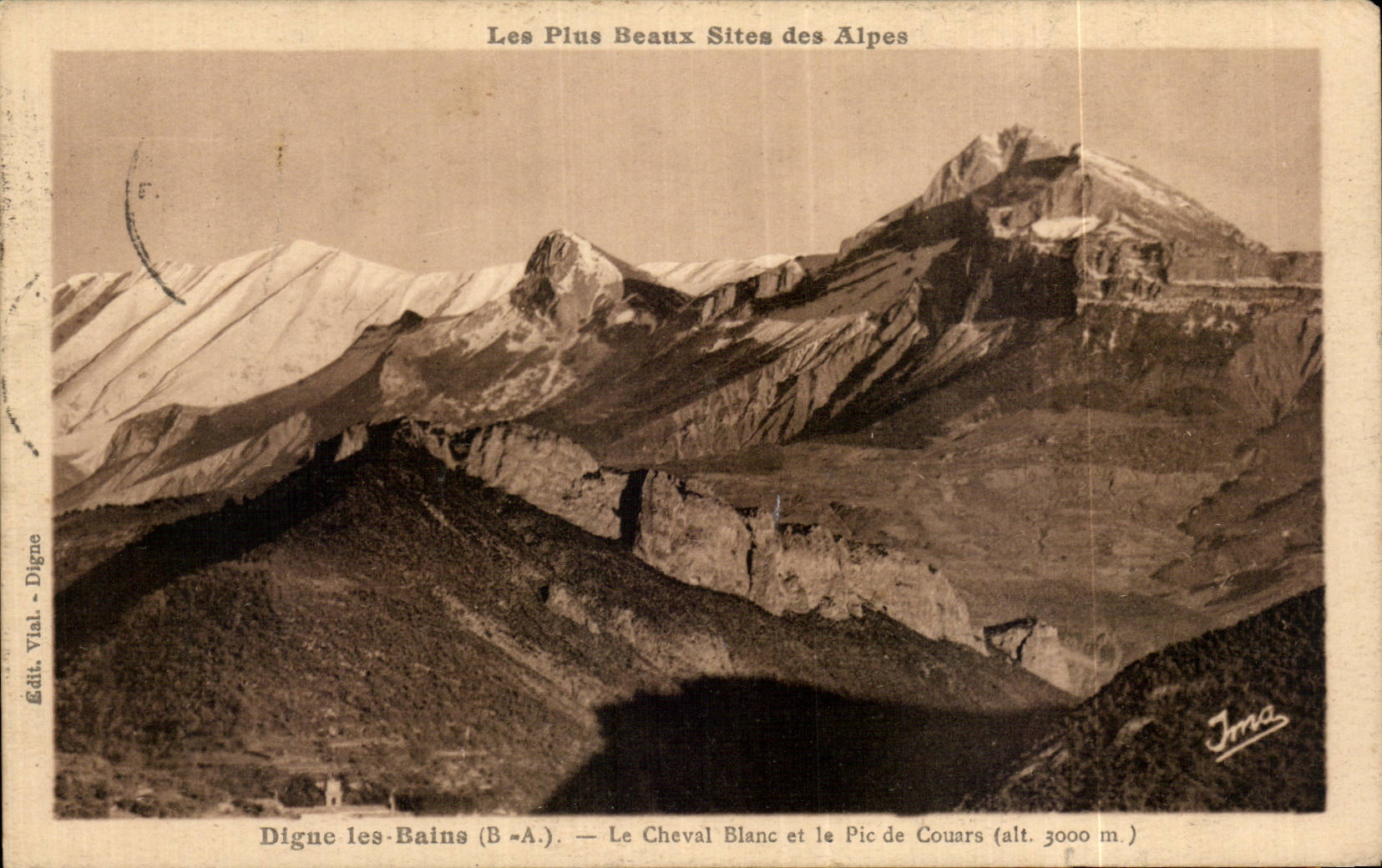 CPA Worthy les Bains the white horse and the peak of Couars