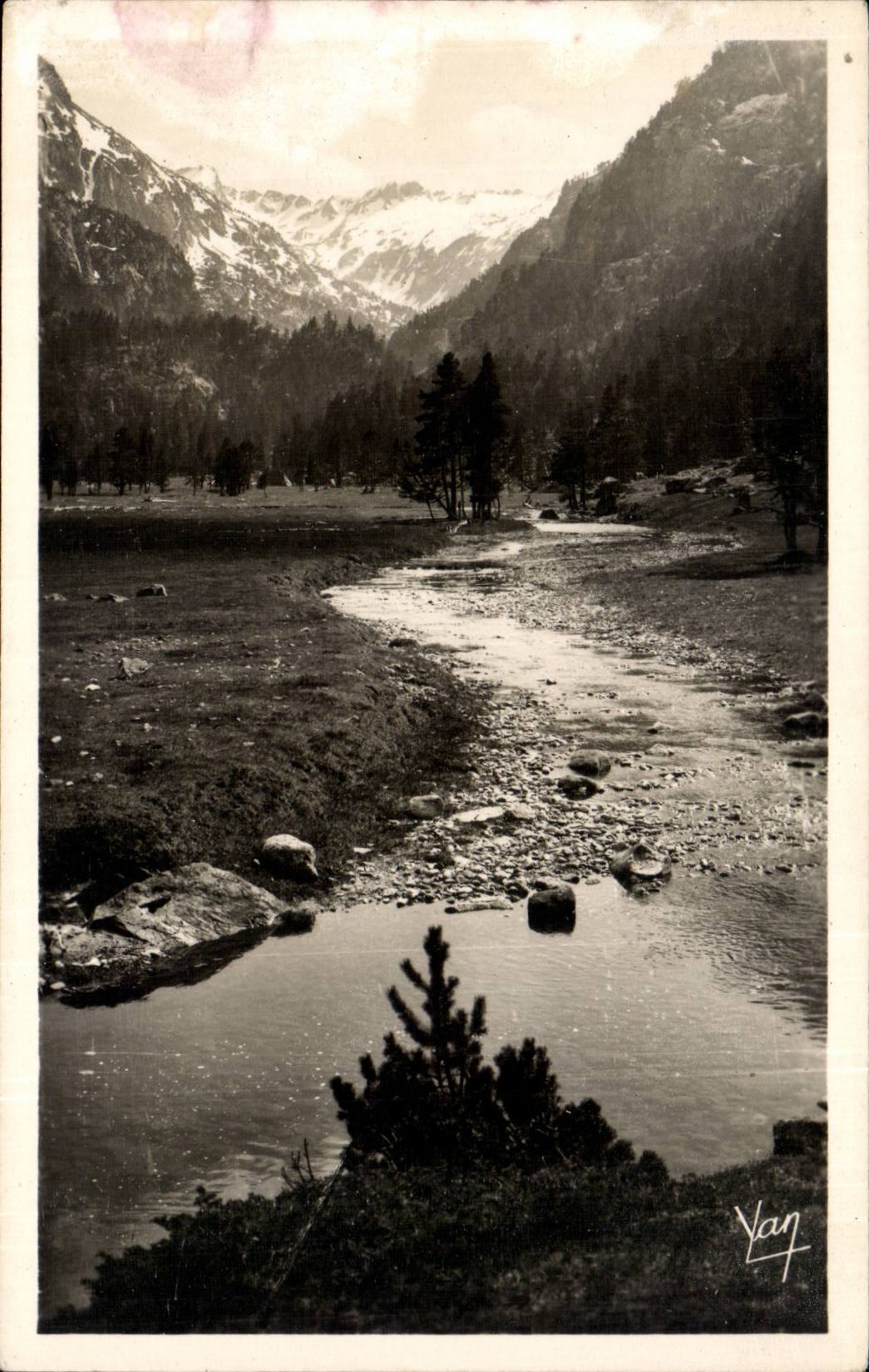 CPA Cauterets Tal von Marcadau die Platte von Cayan