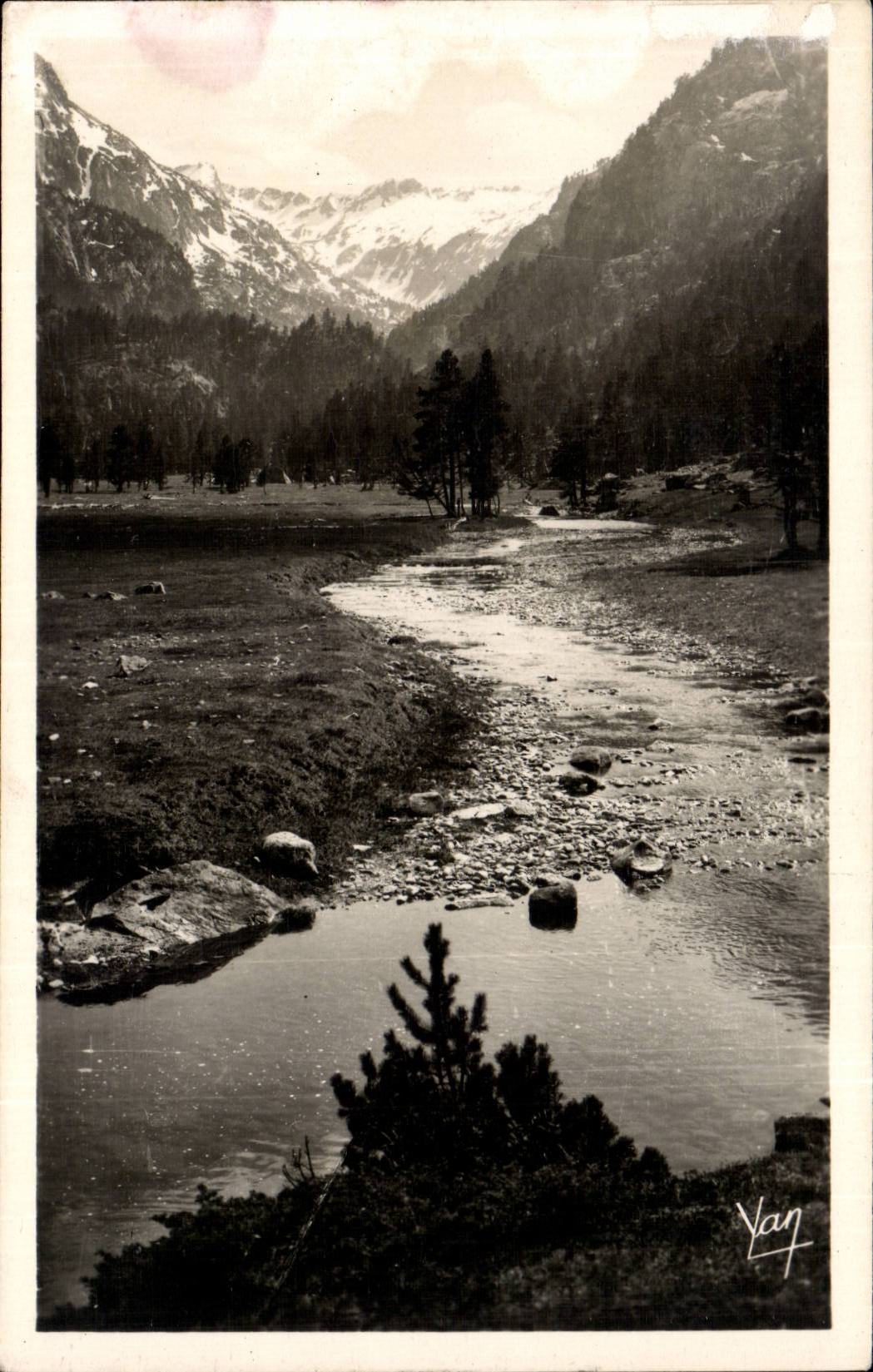 CPA Cauterets Tal von Marcadau die Platte von Cayan