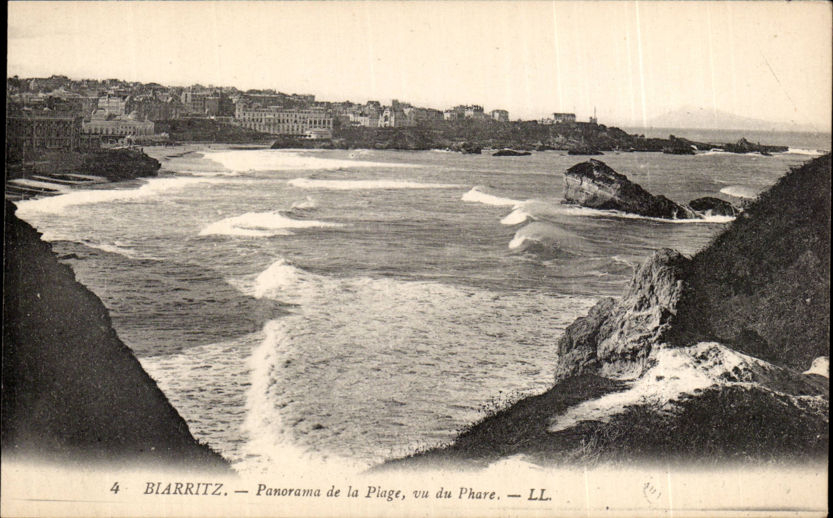 CPA Biarritz Panorama de la lage vu du phare