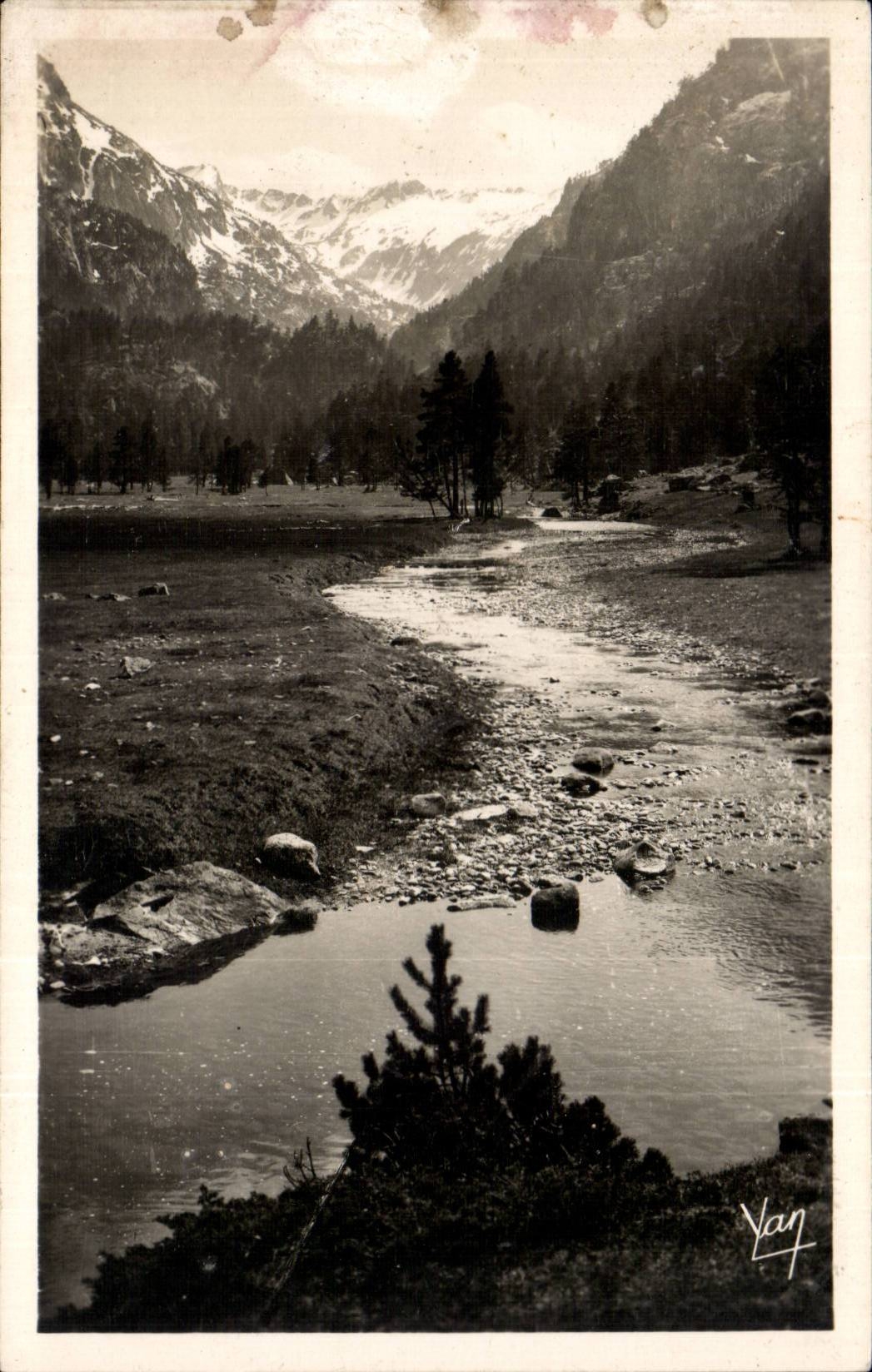 CPA Cauterets Tal des marcadau die Platte von Cayan