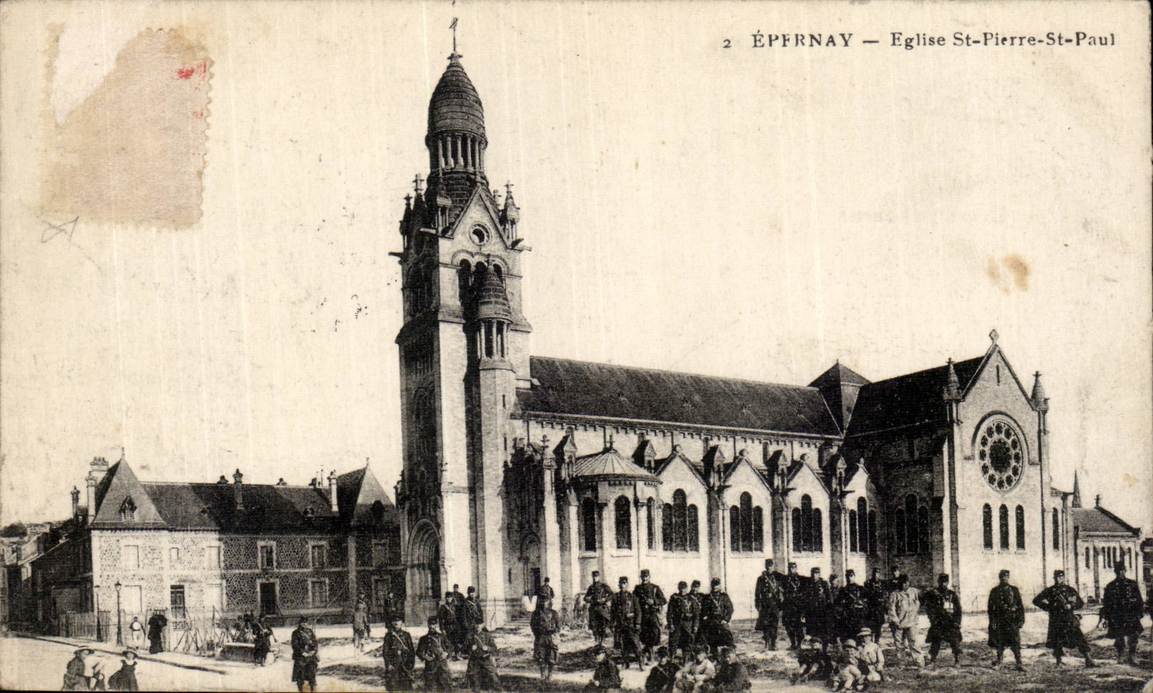 CPA Epernay Eglise St Pierre St paul