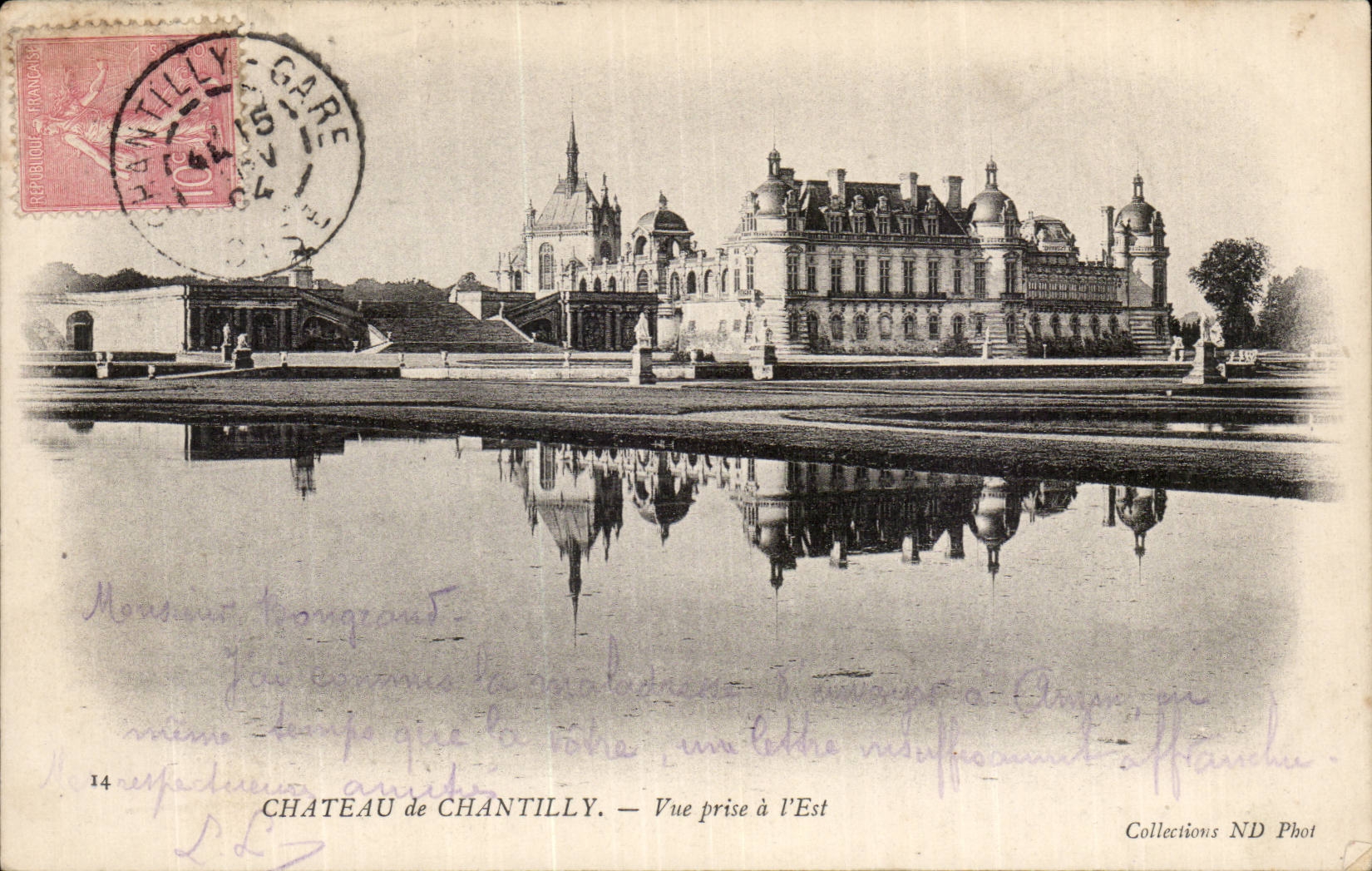 CPA Castle of Chantilly Seen from in the East