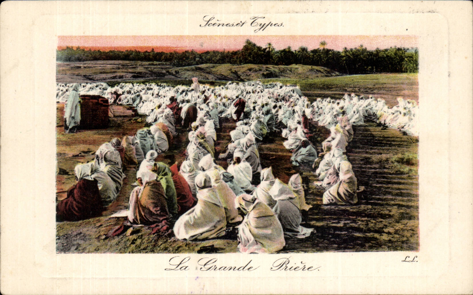 CPA Scenes and types the great North Africa prayer