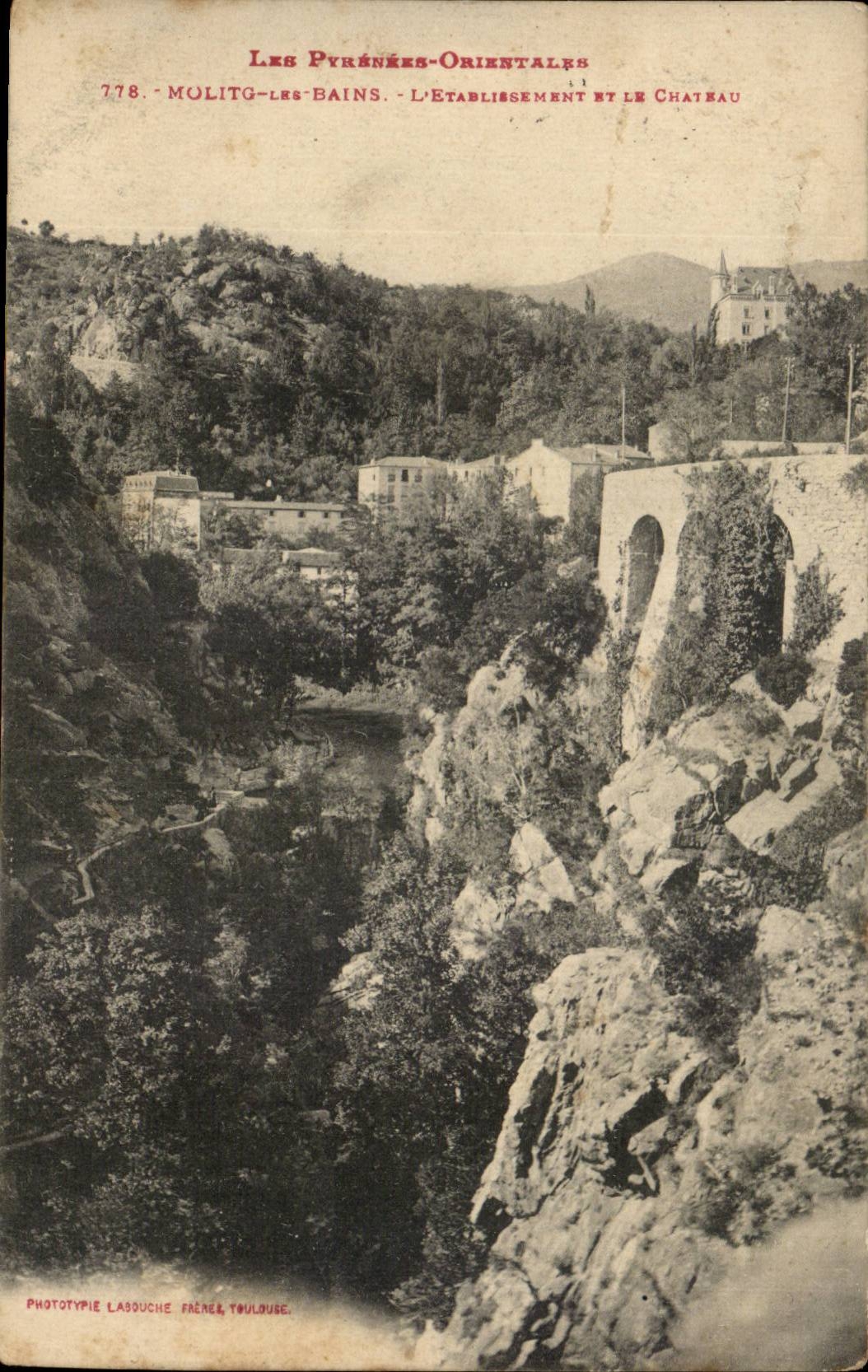 Mulitg les Bains CPA establishment and the castle