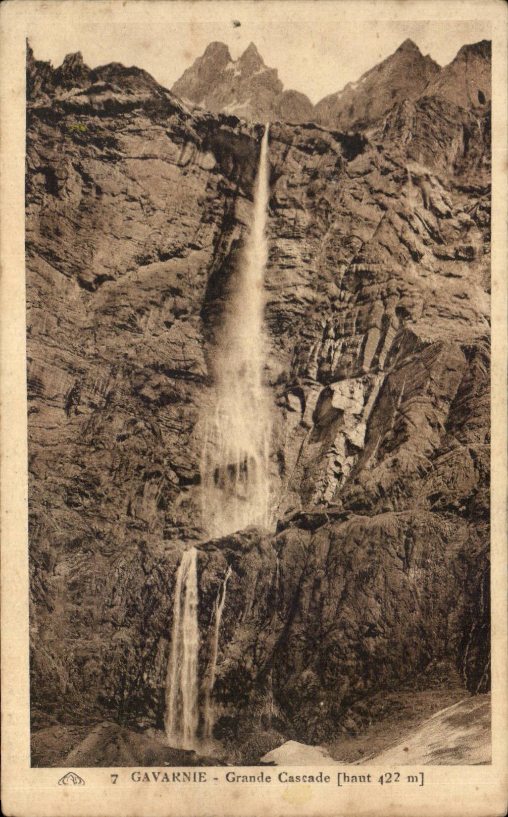 CPA Gavarnie Large cascade