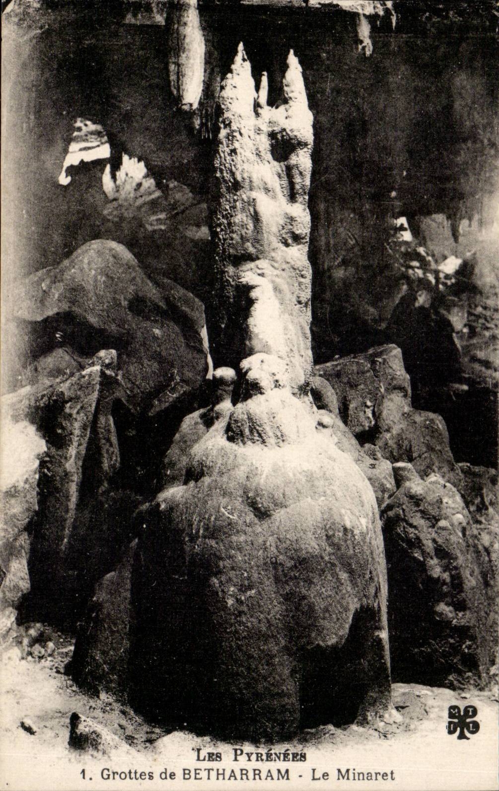 CPA Caves of Betharram the minaret