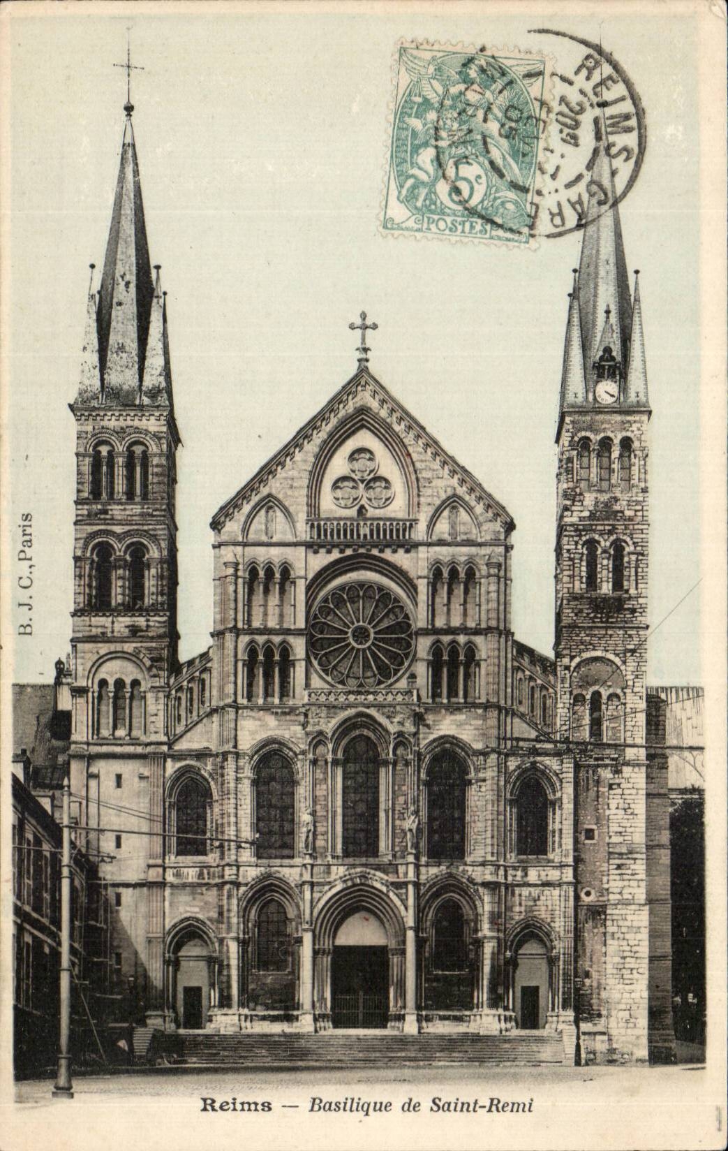 CPA Reims Basilica of Saint Remi