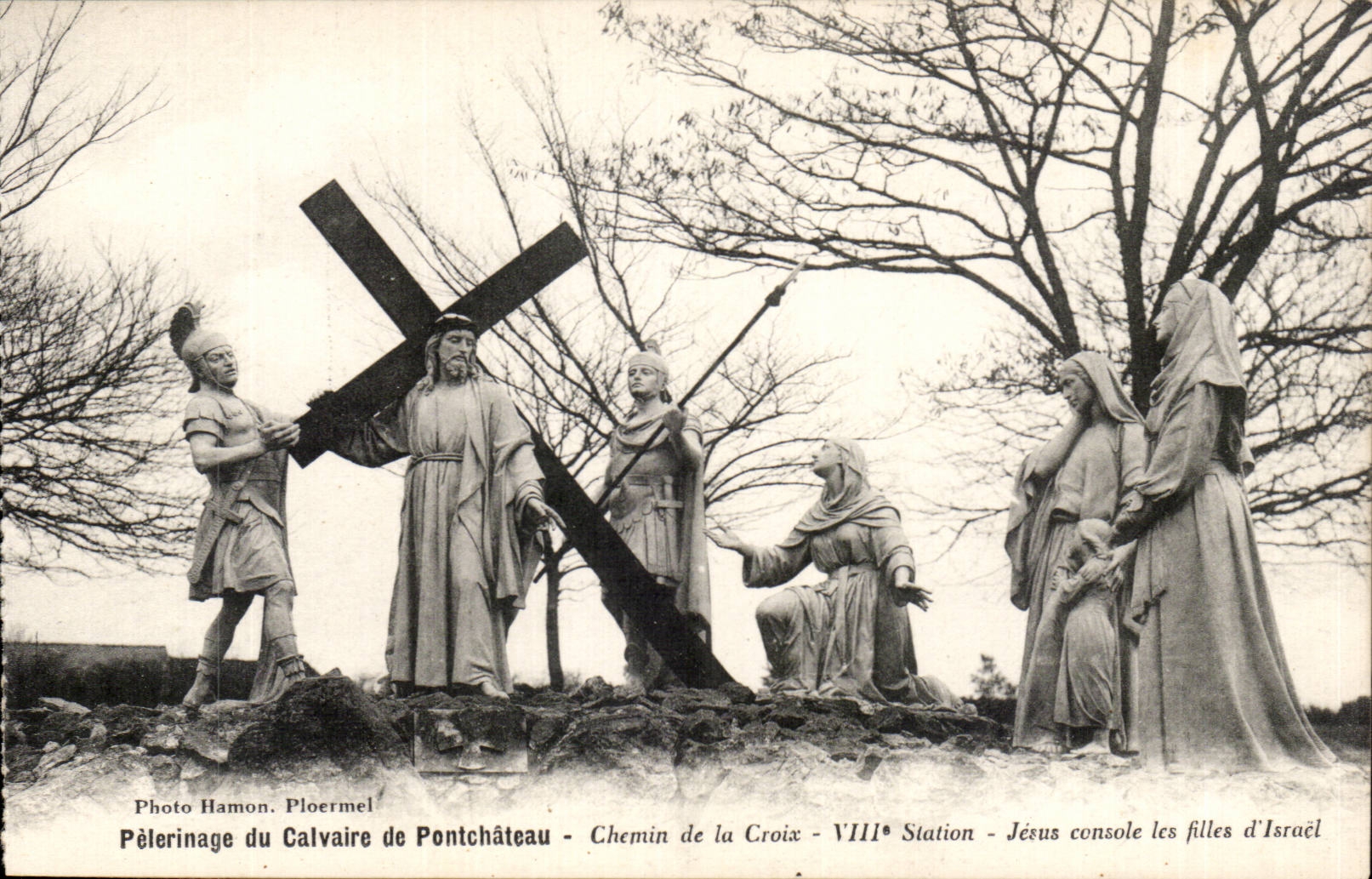 CPA Pelerinage of the martyrdom of Pontchateau the way of Jesus cross comforts the girls of Israel