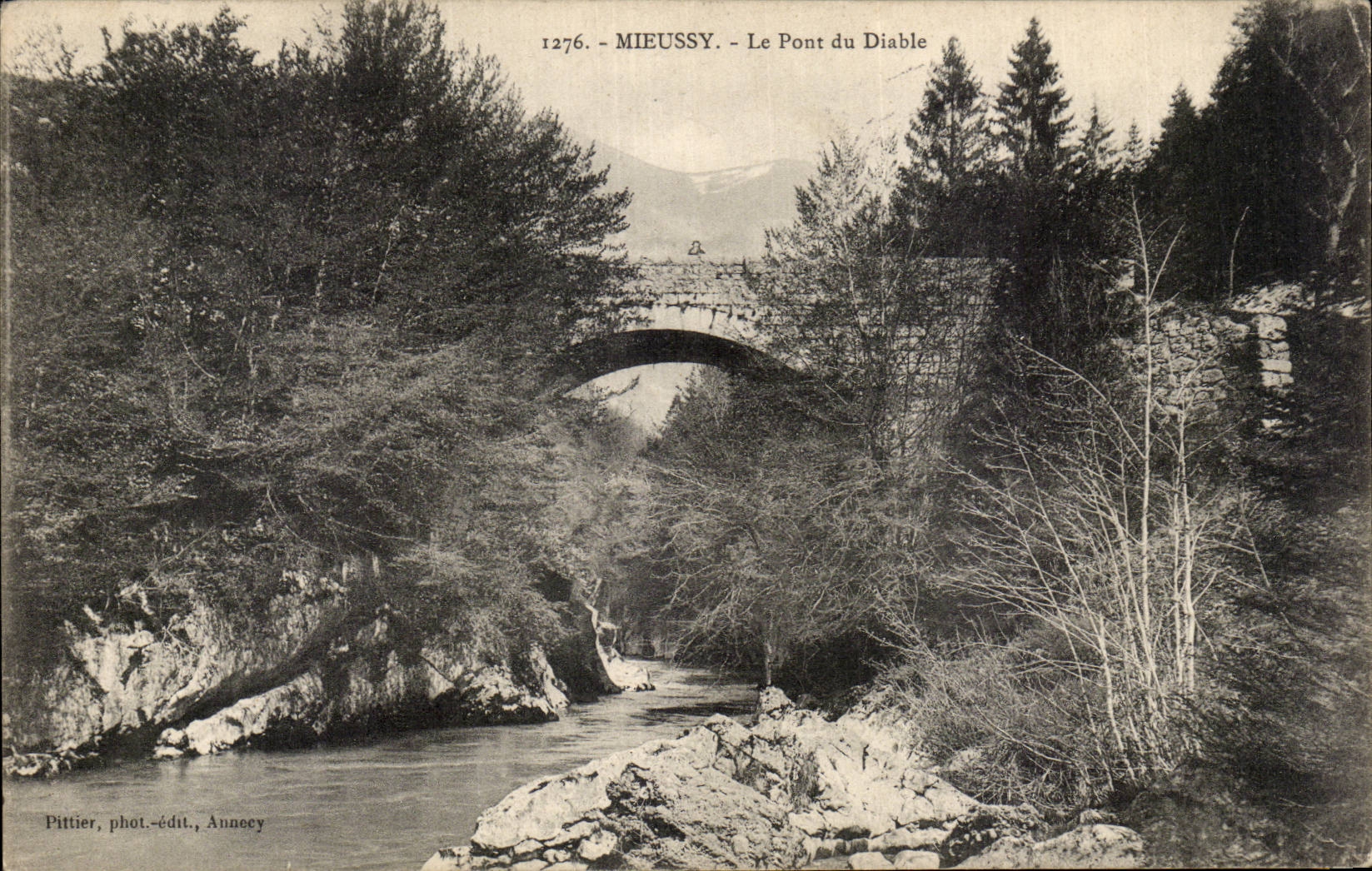 CPA Mieussy the bridge of the devil