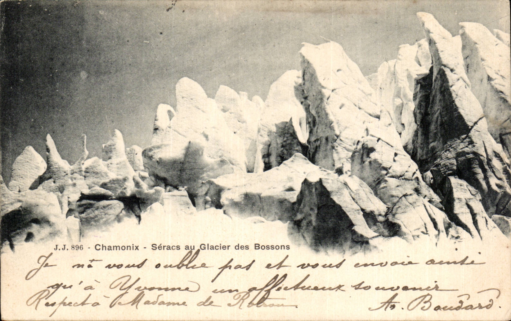 CPA Chamonix Seracs au glacier des Bossons