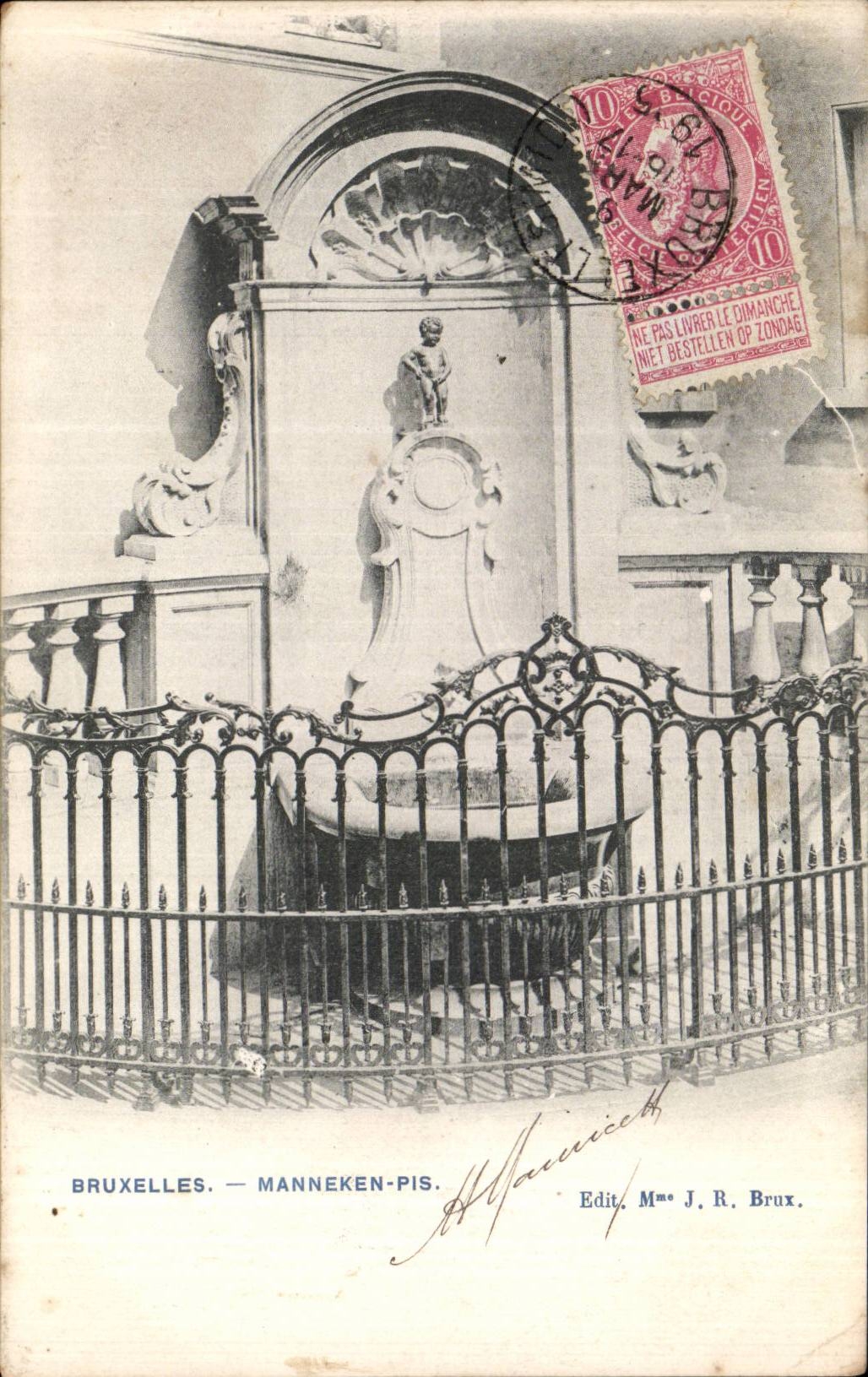 CPA Brussels Manneken Worse