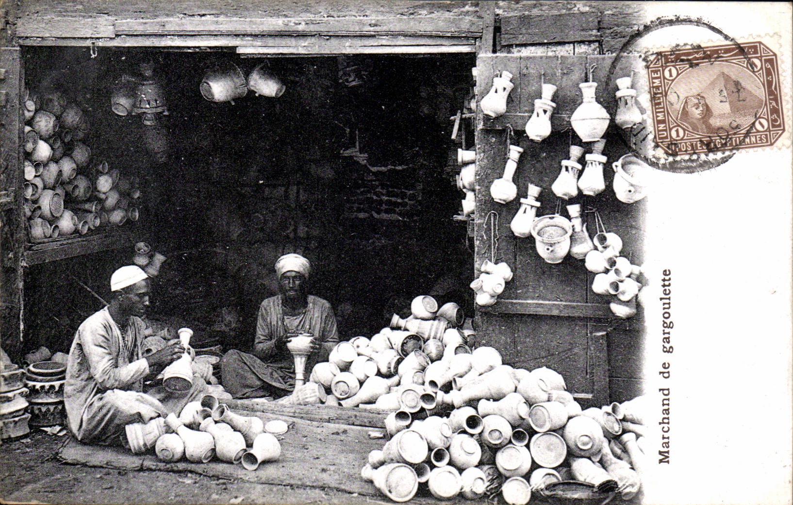 CPA Egypte Egypt Marchand de Gargoulette