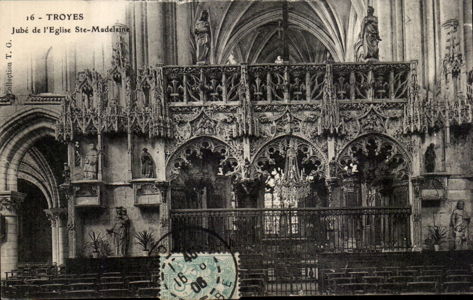 CPA Troyes Jube of the church co Madeleine