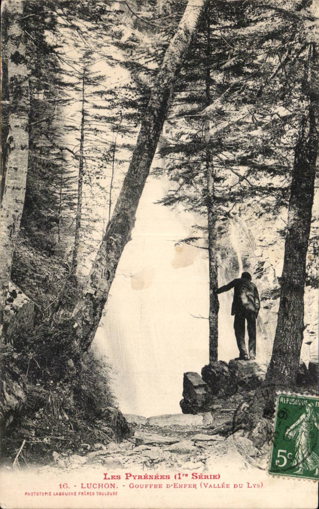 CPA Luchon Pit of hell (valley of the Lily)