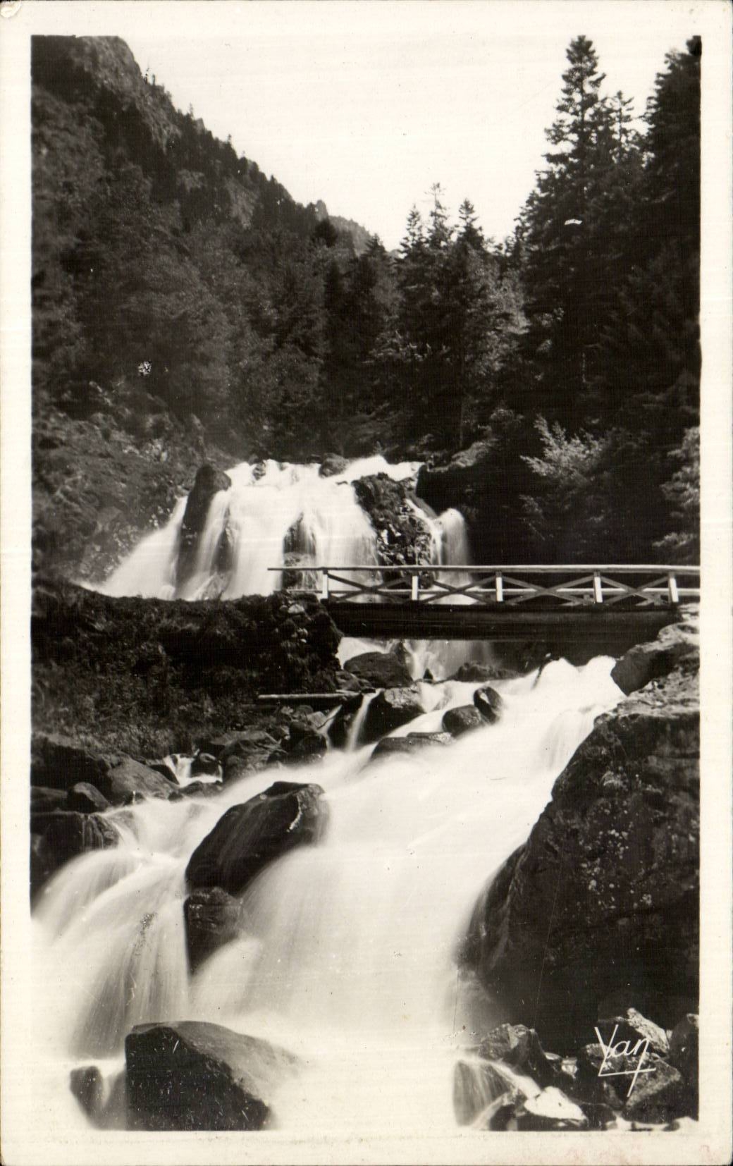 CPA Cauterets Kaskaden von Lutour