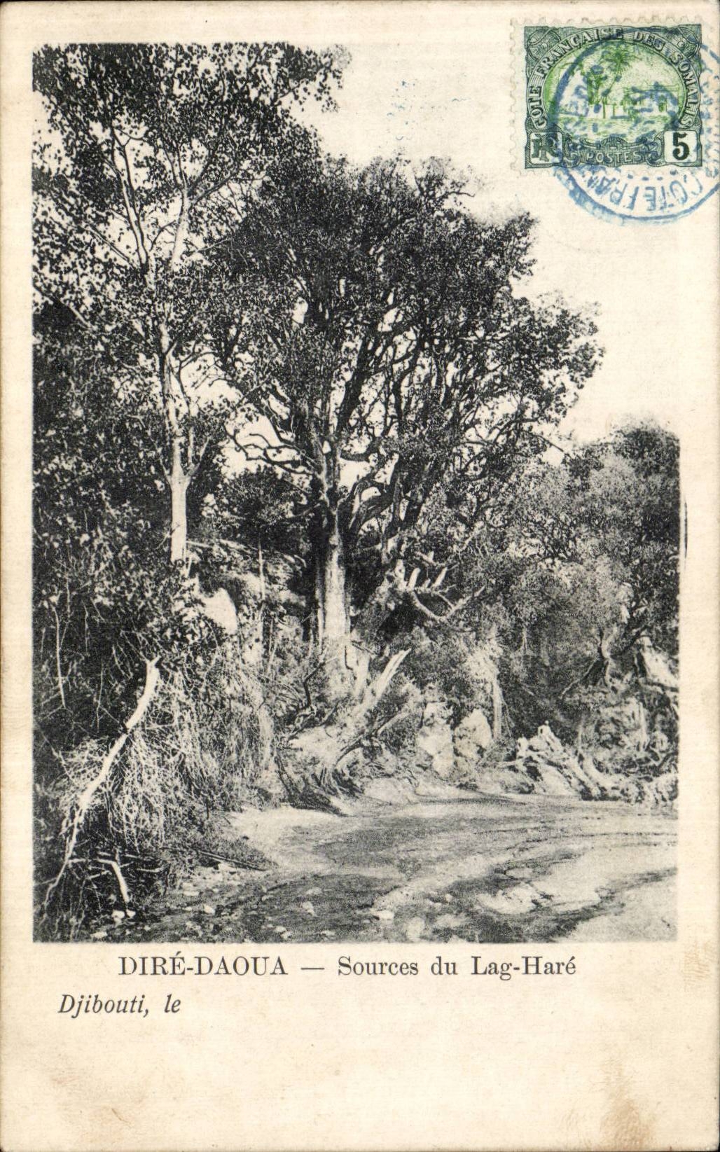 CPA Dimensions of Somalis Djibouti Dire Daoua Sources of the lag Hare