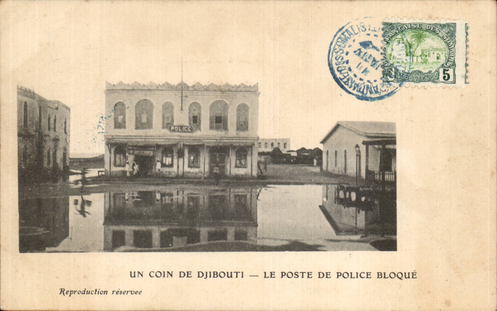 CPA Cote of Somalis Djibouti the police station blocks