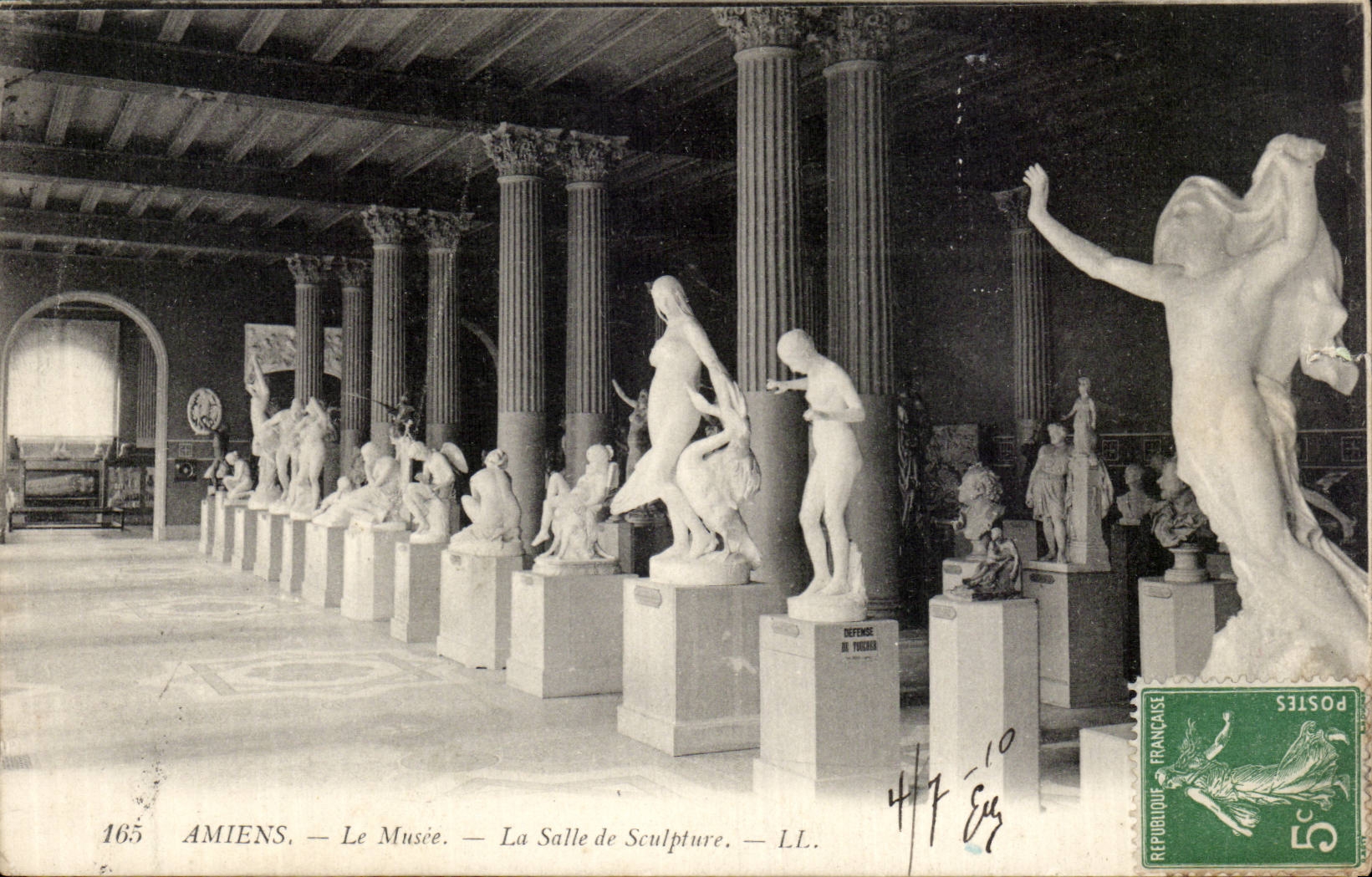 CPA Amiens the museum the room of sculpture