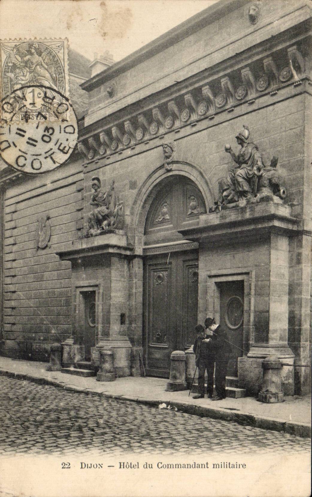 CPA Dijon Hotel des Militarkommandanten