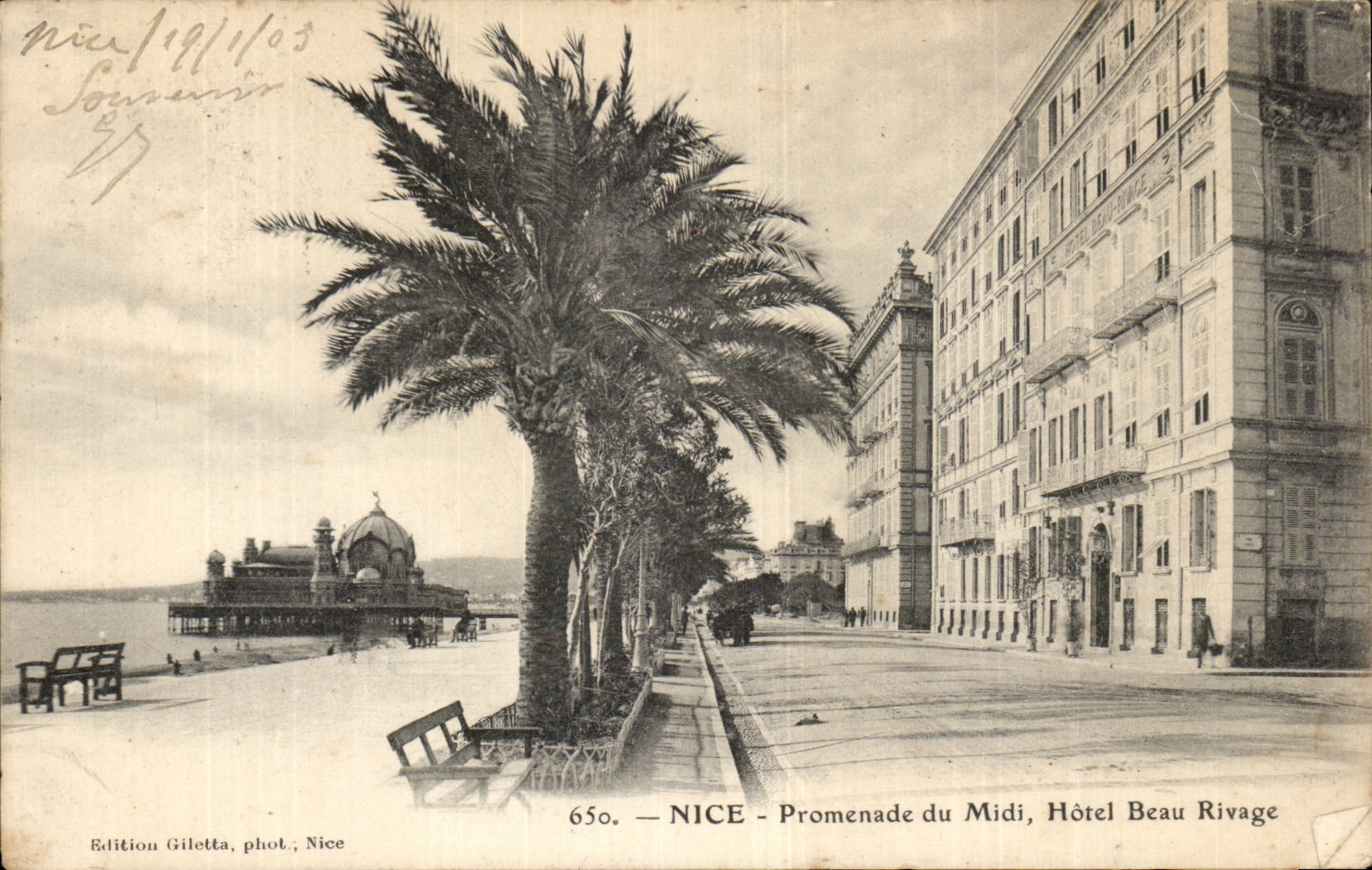 CPA Nizza Weg des schonen Ufers des Sudhotels