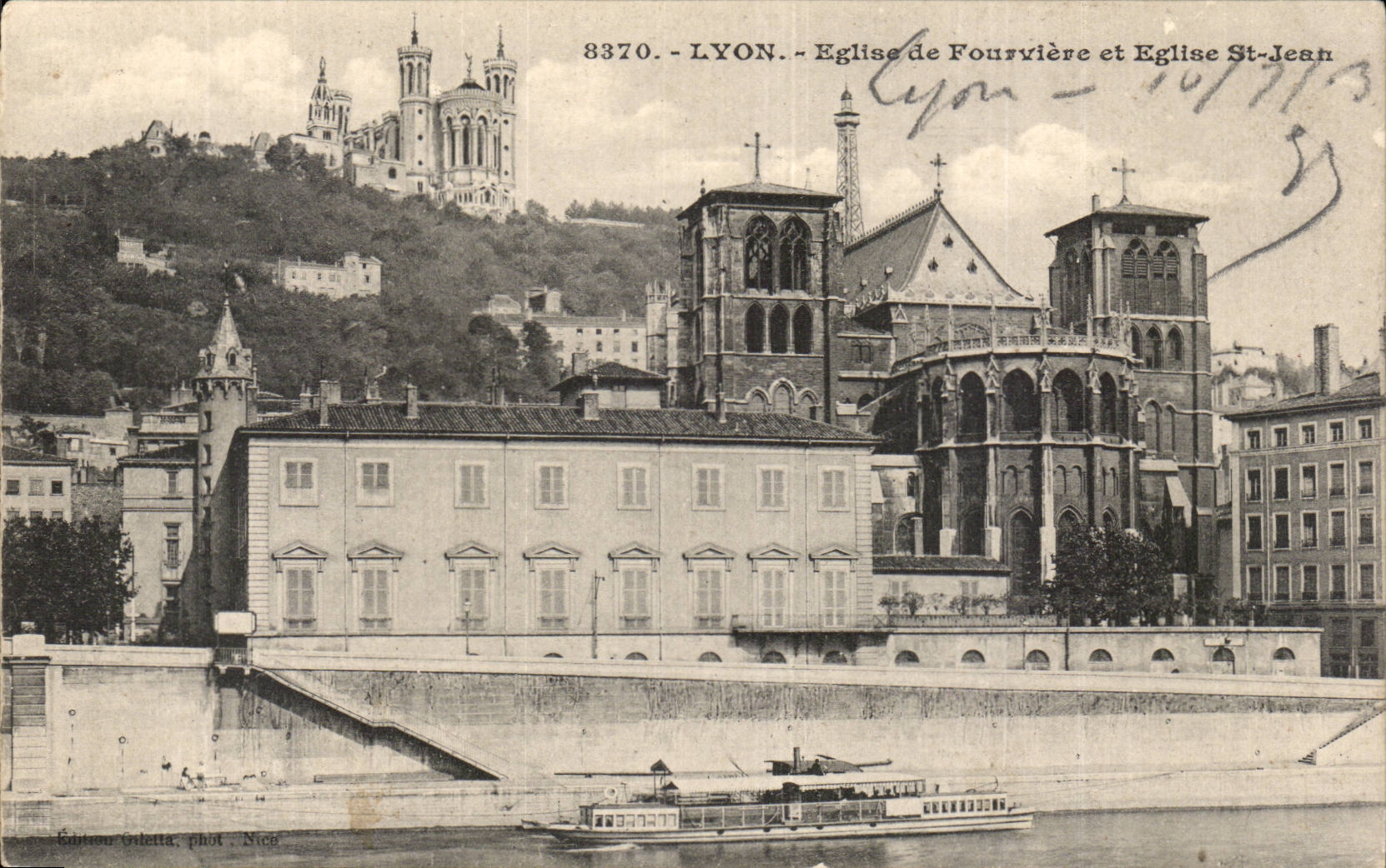 CPA Lyon Church of Fourviere and church St Jean