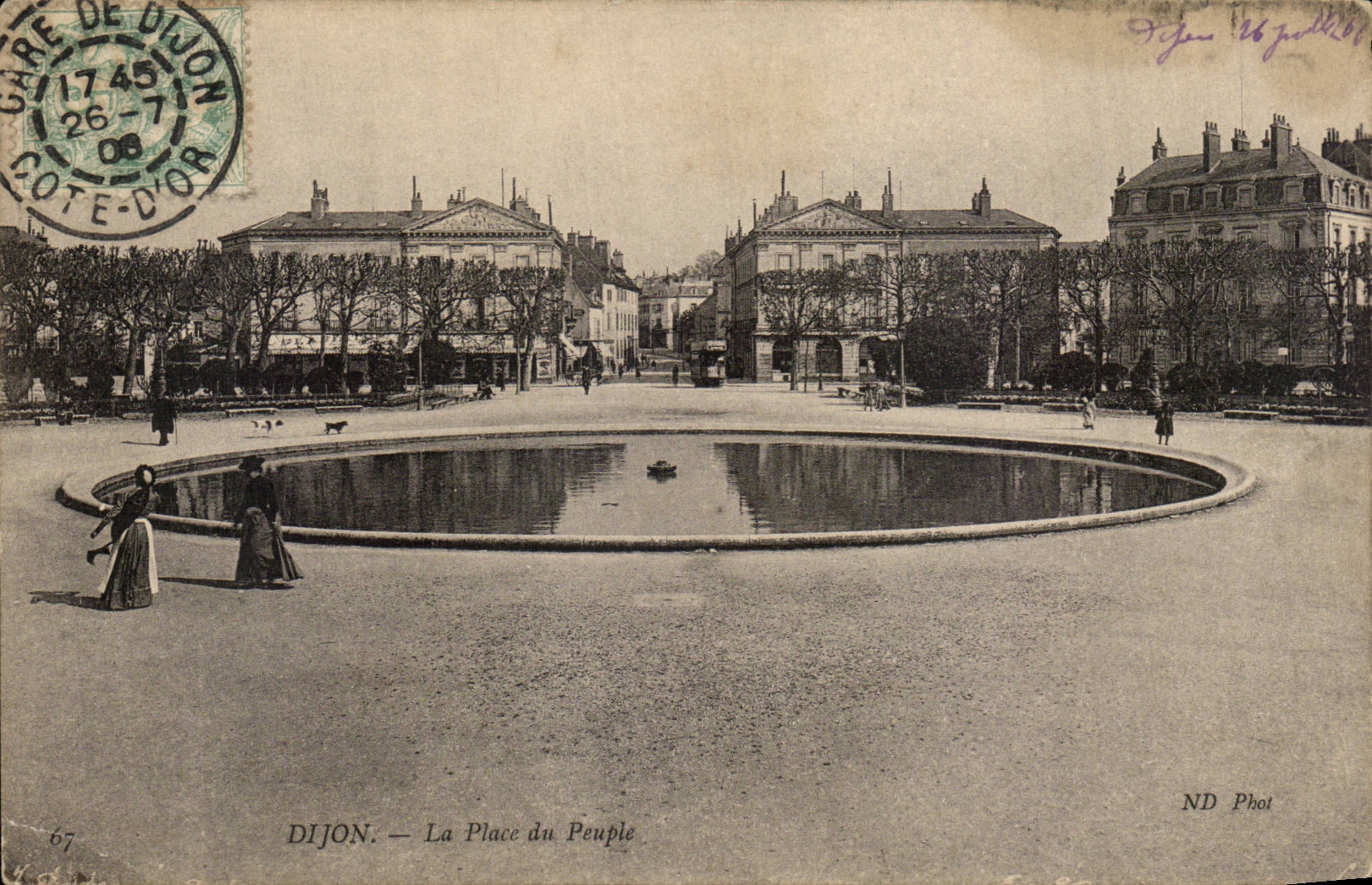 CPA Dijon der Ort der Leute