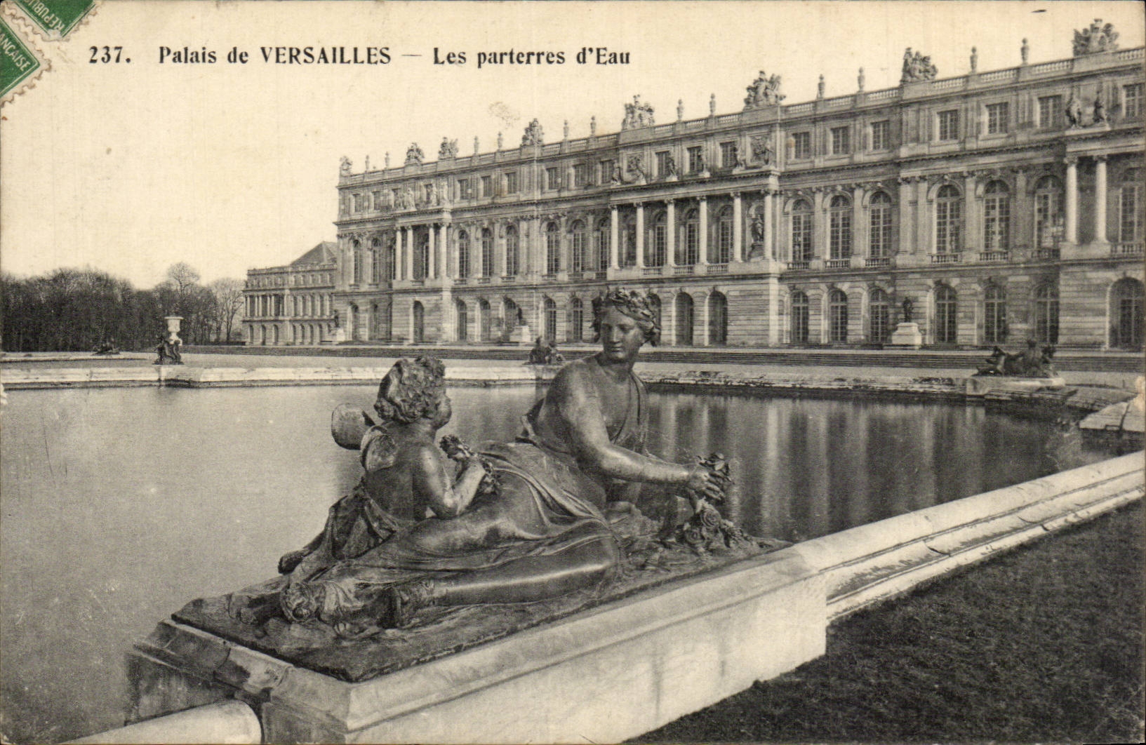 CPA Palate of Versailles water floors