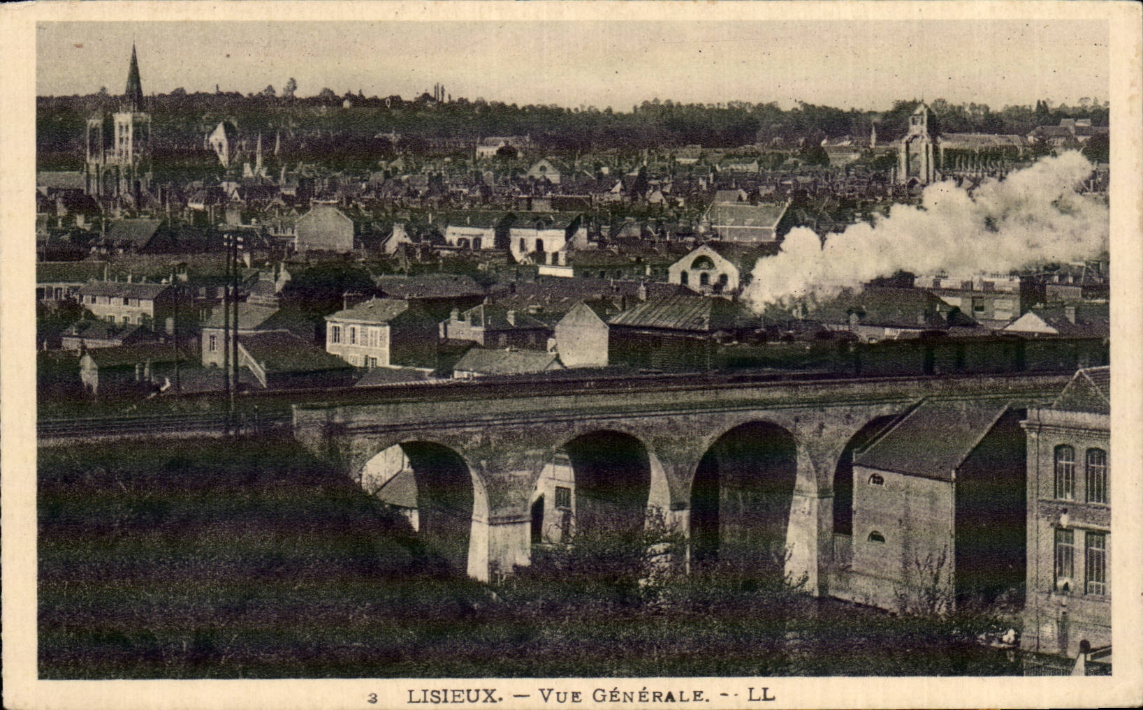 Lisieux CPA Ansicht-Zug