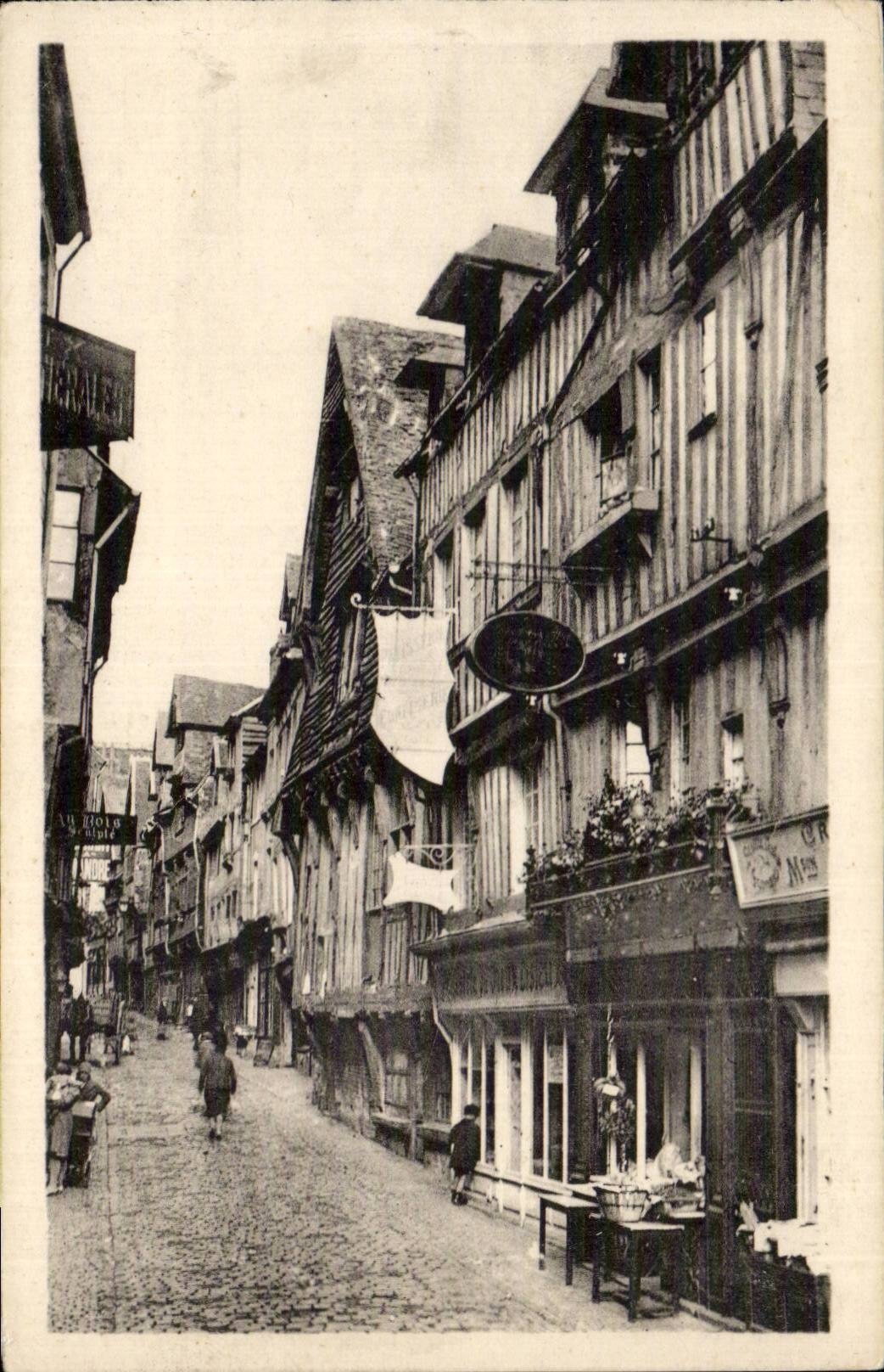 Lisieux CPA Strasse mit dem Boilermen