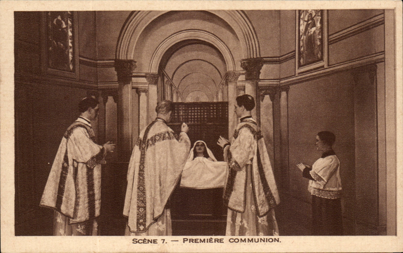 Lisieux CPA erstes Kommunion