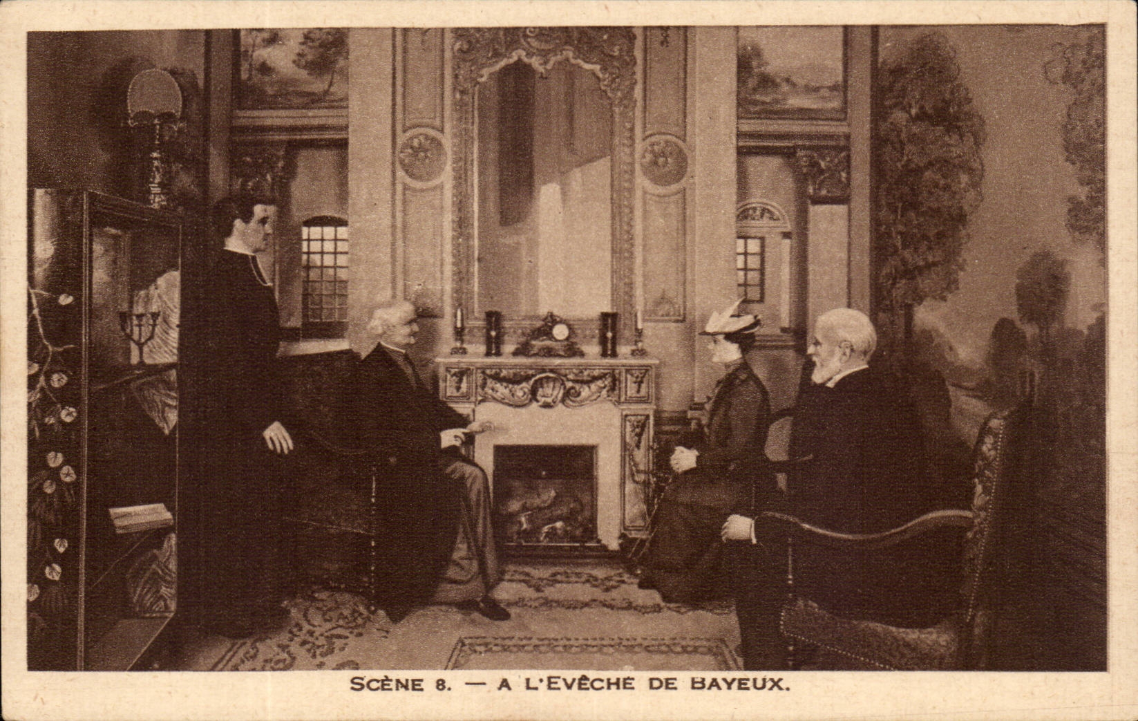 Lisieux CPA mit dem eveche von Bayeux