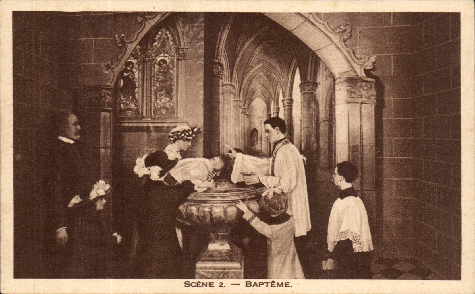 Lisieux CPA Diorama von Sainte Therese der Kind Jesus-Religion-Taufe