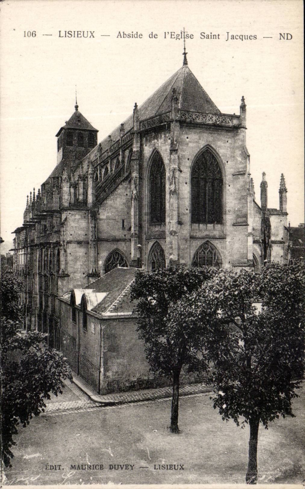 Lisieux CPA Apse der Kirche Saint Jacques