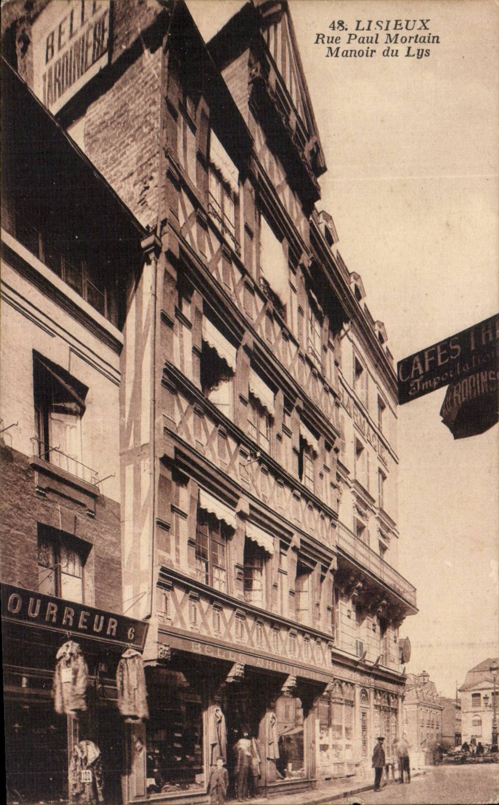 Lisieux CPA Landsitz Strassen-Pau-Mortain der Lilie