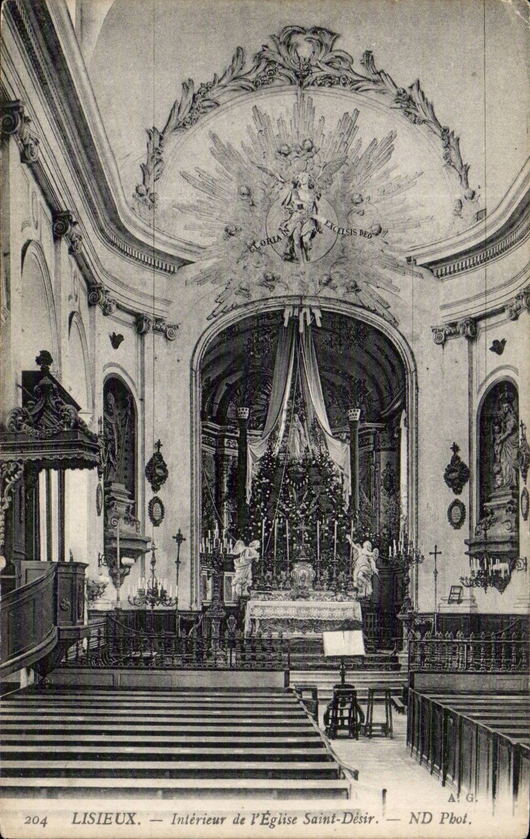 InnenLisieux CPA des Kirche Saint Wunsches