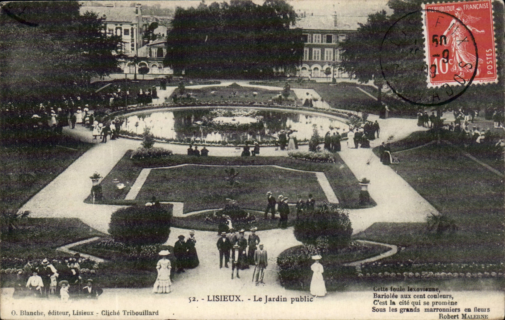 Lisieux CPA der allgemeine Garten