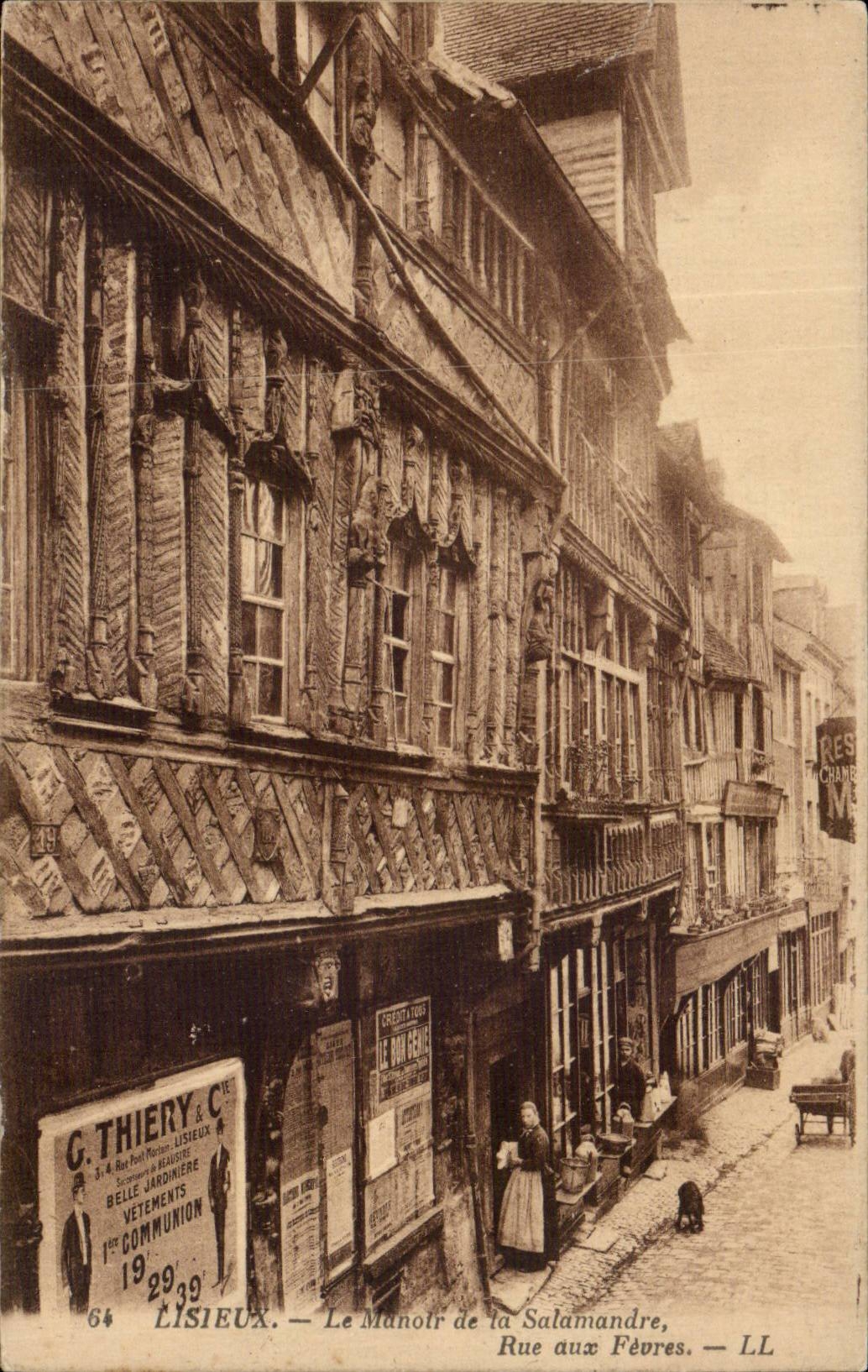 Lisieux CPA der Landsitz der Salamander-Strasse zum Boilermen