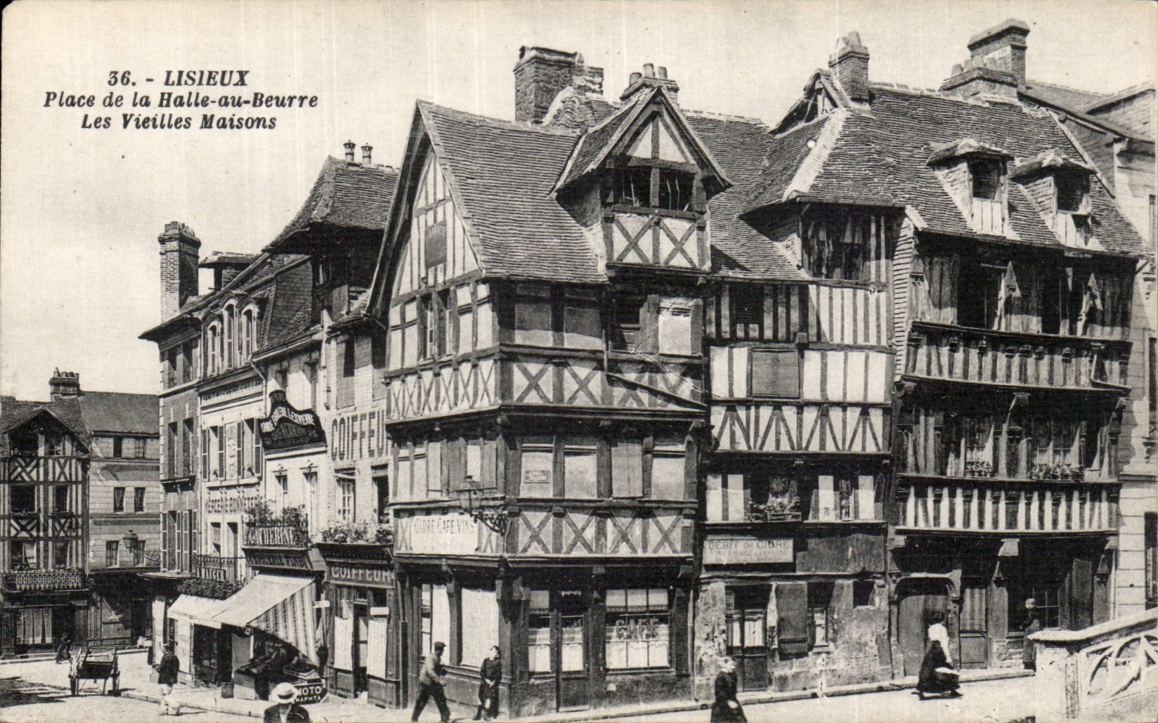 Lisieux CPA Schritt des Marktes zum der alten Hauser mit Butter zu bestreichen