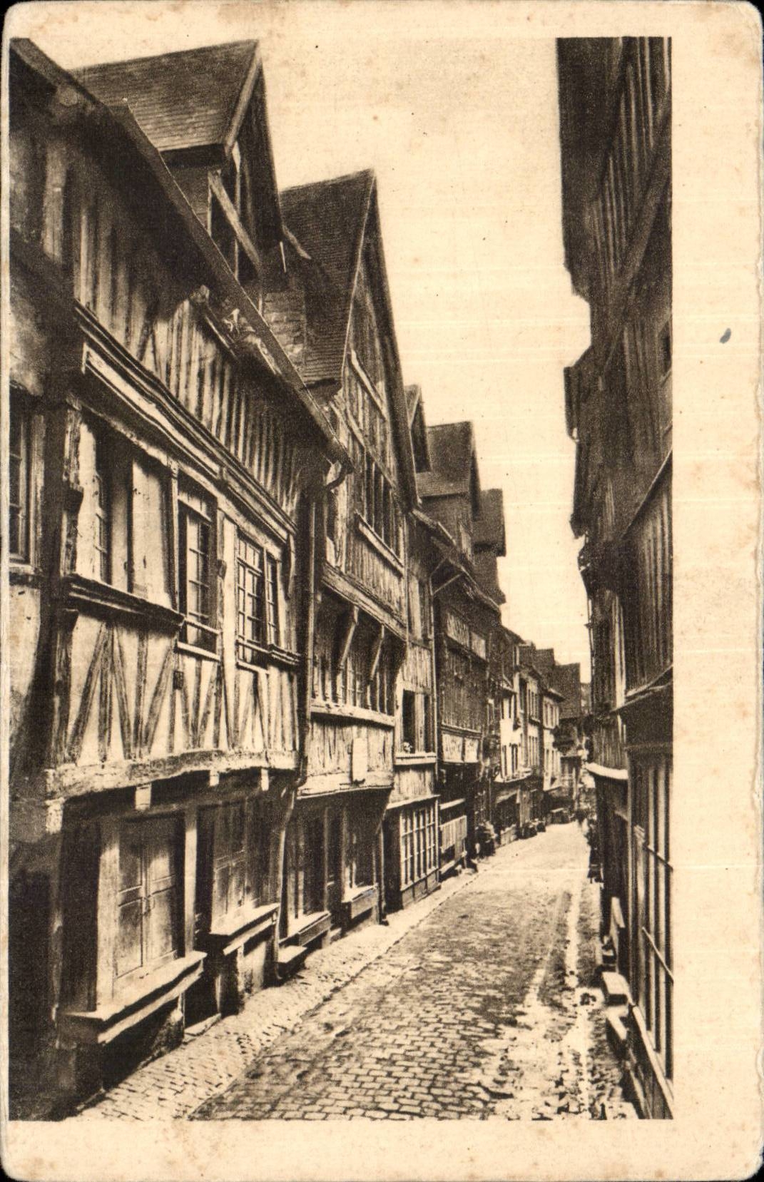 Lisieux CPA die Strasse mit dem Boilermen