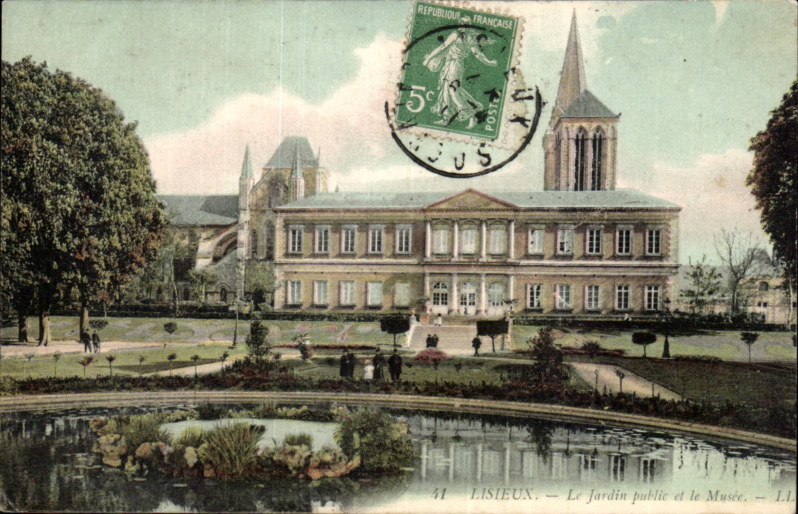 Lisieux CPA der allgemeine Garten und das Museum