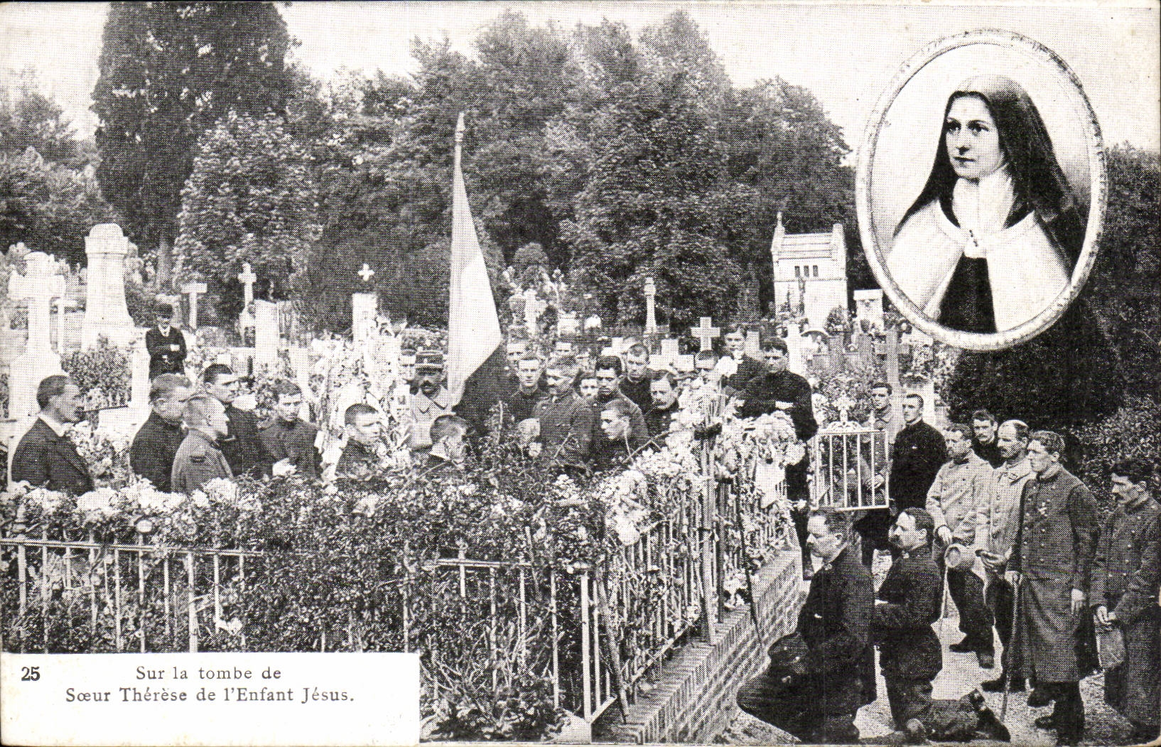 Lisieux CPA auf dem Grab der Therese-Schwester des Jesus-Kindes