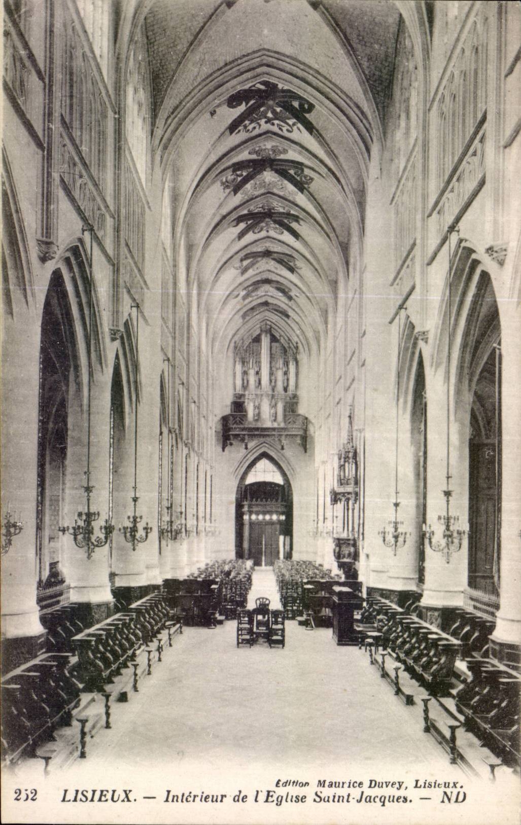 InnenLisieux CPA der Kirche Saint Jacques