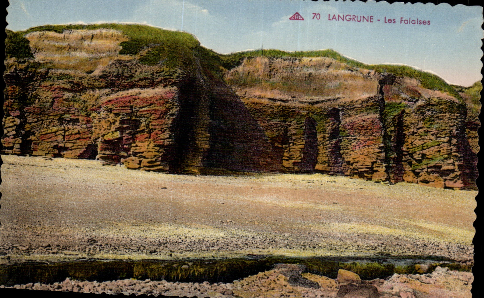 Langrune on Sea CPA cliffs