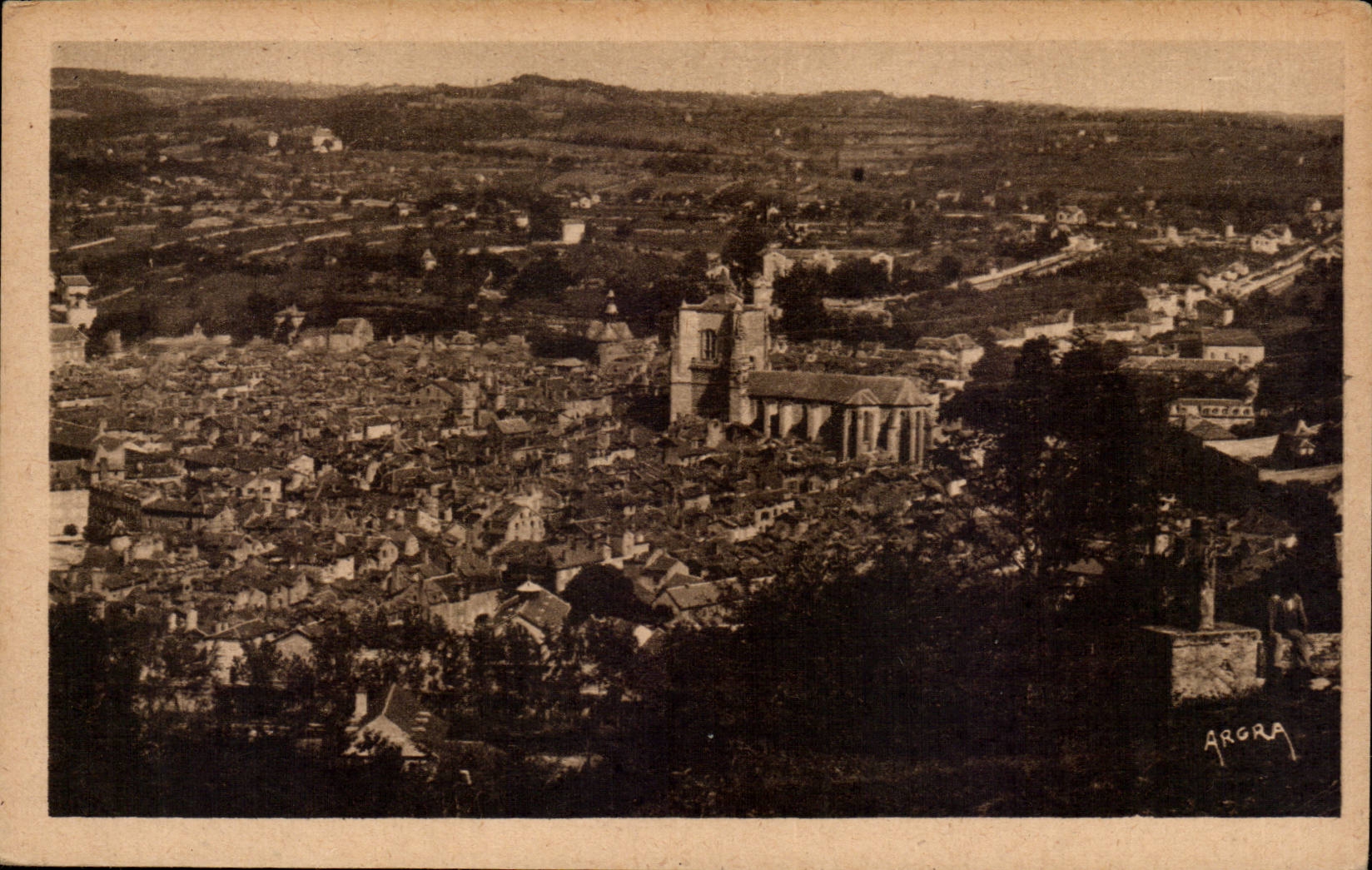 Villefranche de Rouergue CPA View