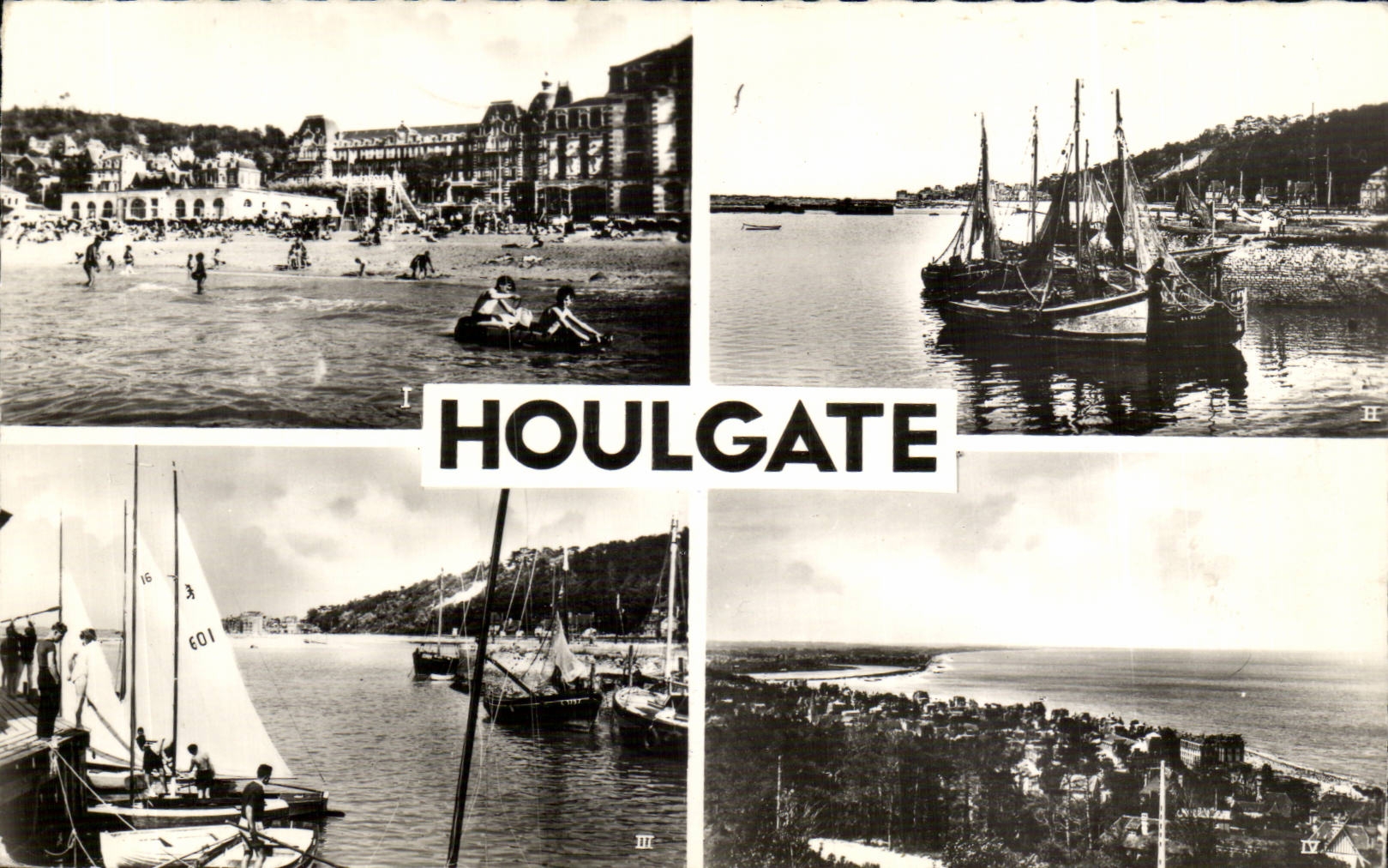 CPSM Houlgate Camp-site of the cornice the beach the sporting