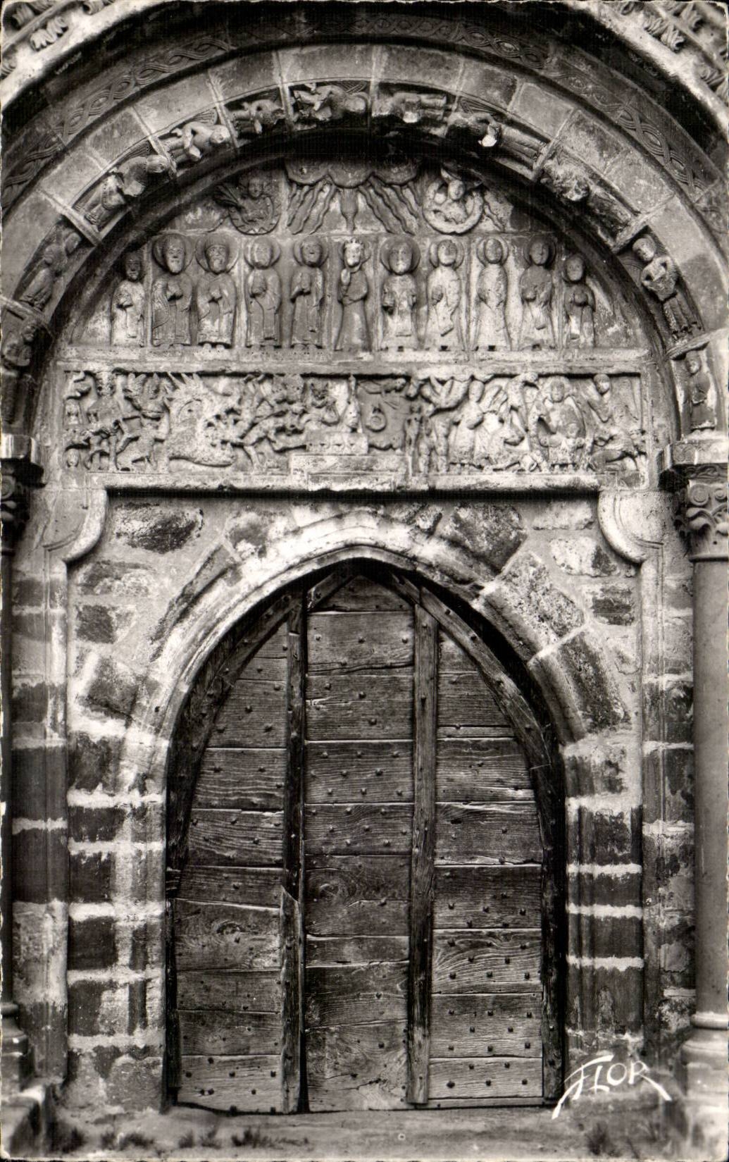 CPSM Espalion the gate of the Romance church of Persia