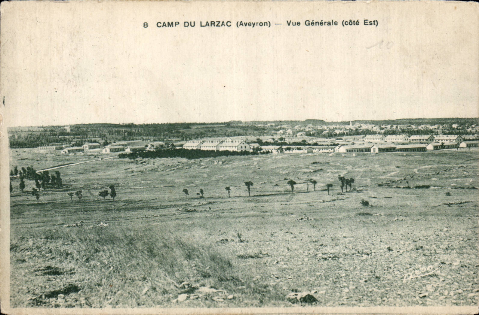 CPA Camp of Larzac View (dimension Is)