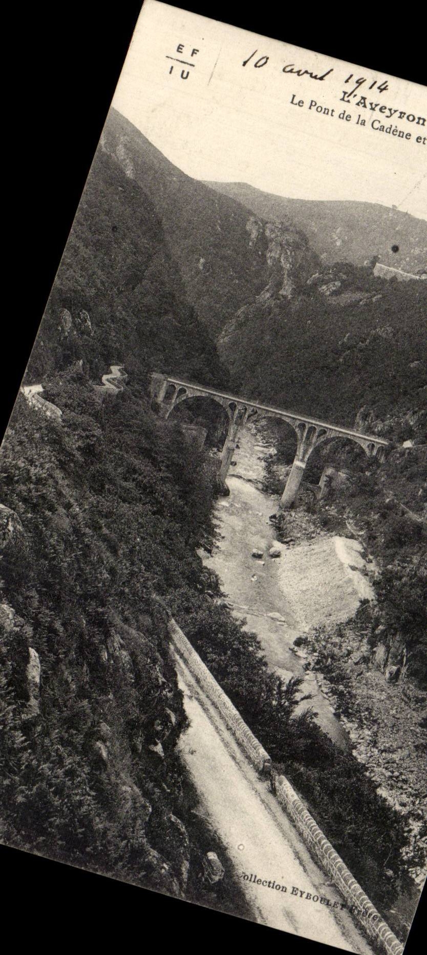 CPA Aveyron the bridge of Cadene and throats of Truyere