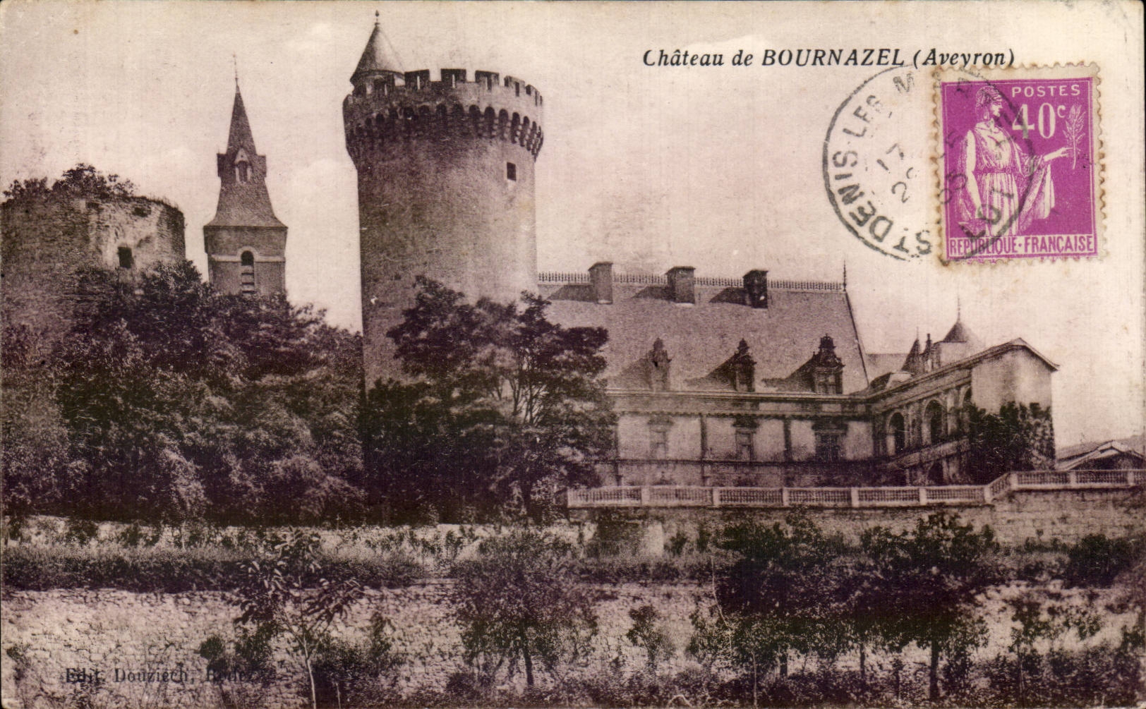 CPA Castle of Bournazel